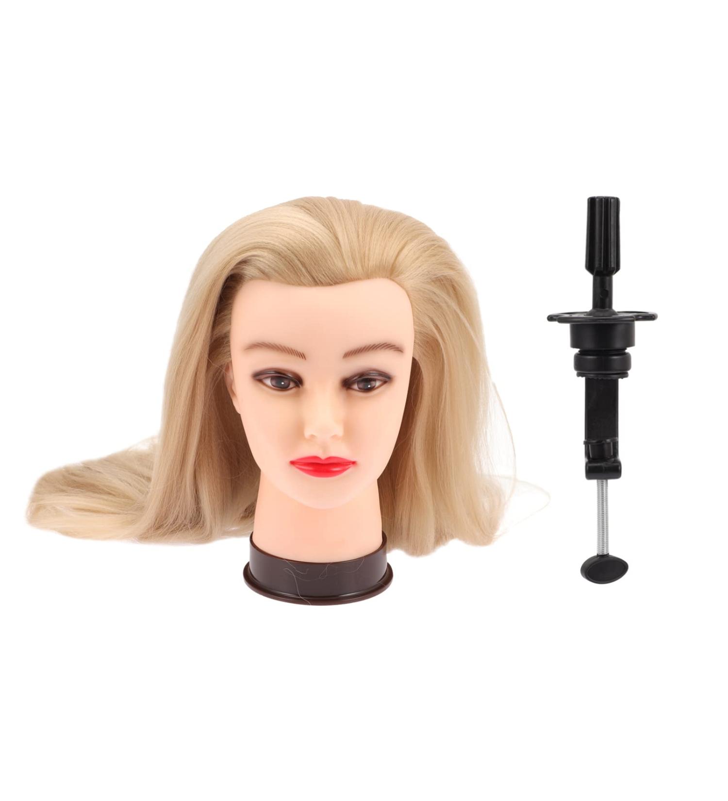 Lurrose Hairdressing Tool Training Manikin Head - Cosmetology Practice for Haircut Dyeing & Styling - Buy Online on GoSupps.com