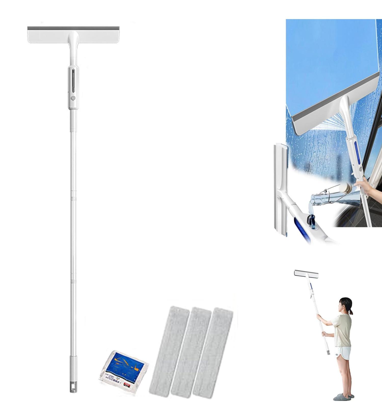 Double-Sided Spray Window Cleaner New Double-Sided Spray Expansion Window Cleaner Glass Wiper Spray Cleaner Dual Side Mist Detachable Assembly Glass Cleaning Mop (3 wipes One Size) 3 Wipes One Size - Buy Online on GoSupps.com