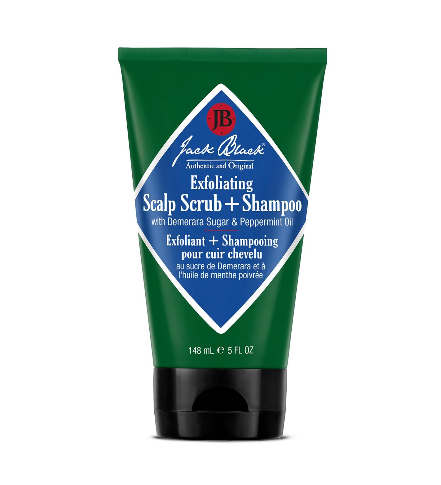 Jack Black Exfoliating Scalp Scrub & Shampoo - Best Men's Scalp Care for Healthy Hair | Shop Internationally - Buy Online on GoSupps.com