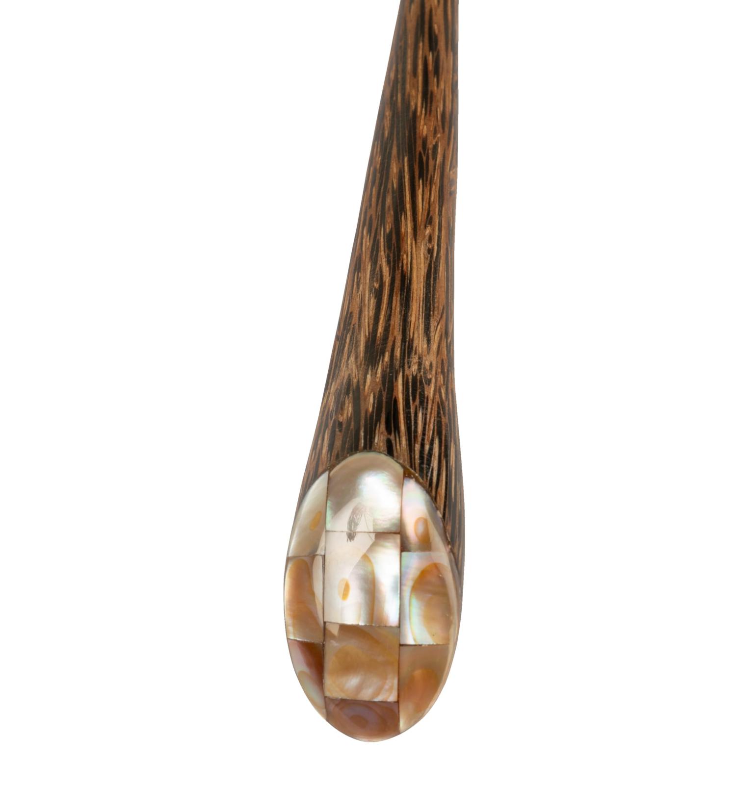 Elegant Handcrafted Natural Hair Pins - Vintage Hair Accessories for Women (Shell Cover A Brown)