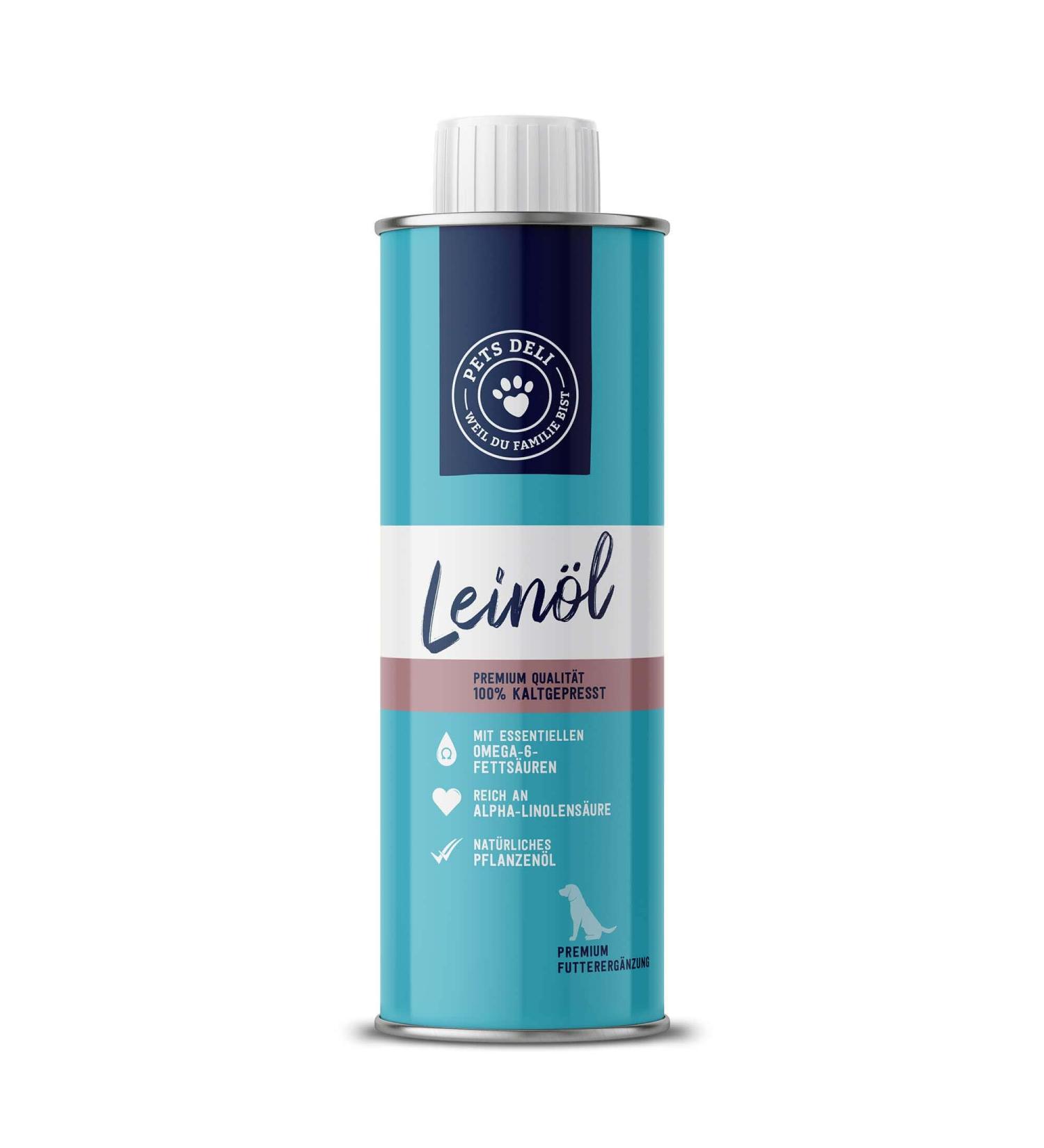 Pets Deli Pure Linseed Oil for Dogs - Premium Omega-3 Food Additive 250ml | Best Quality Linseed Oil for Healthy Pets - Buy Online on GoSupps.com