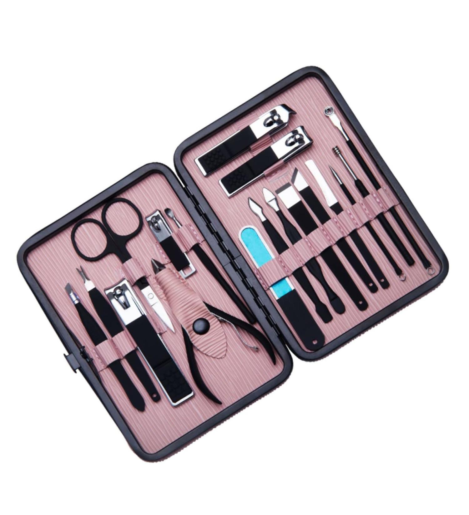 Ipetboom 1 Nail Set Nail Grooming Kit Nail Tools for Nail Art Nail Scraper Nail Stamping Polish Thick Nail Trimmer Nail Kits Cuticle Stainless Steel Pink Spatula Cosmetic - Buy Online on GoSupps.com