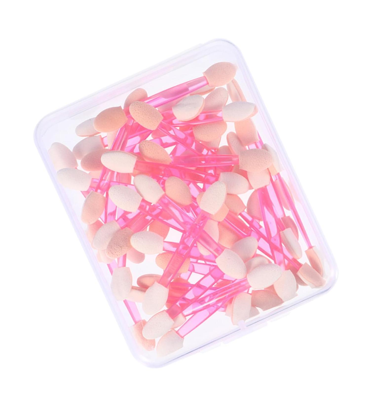 Mikinona 50pcs Double Ended Eyeshadow Brush Eyeshadow Cosmetic Eye Shadow Brush Emulsion - Buy Online on GoSupps.com