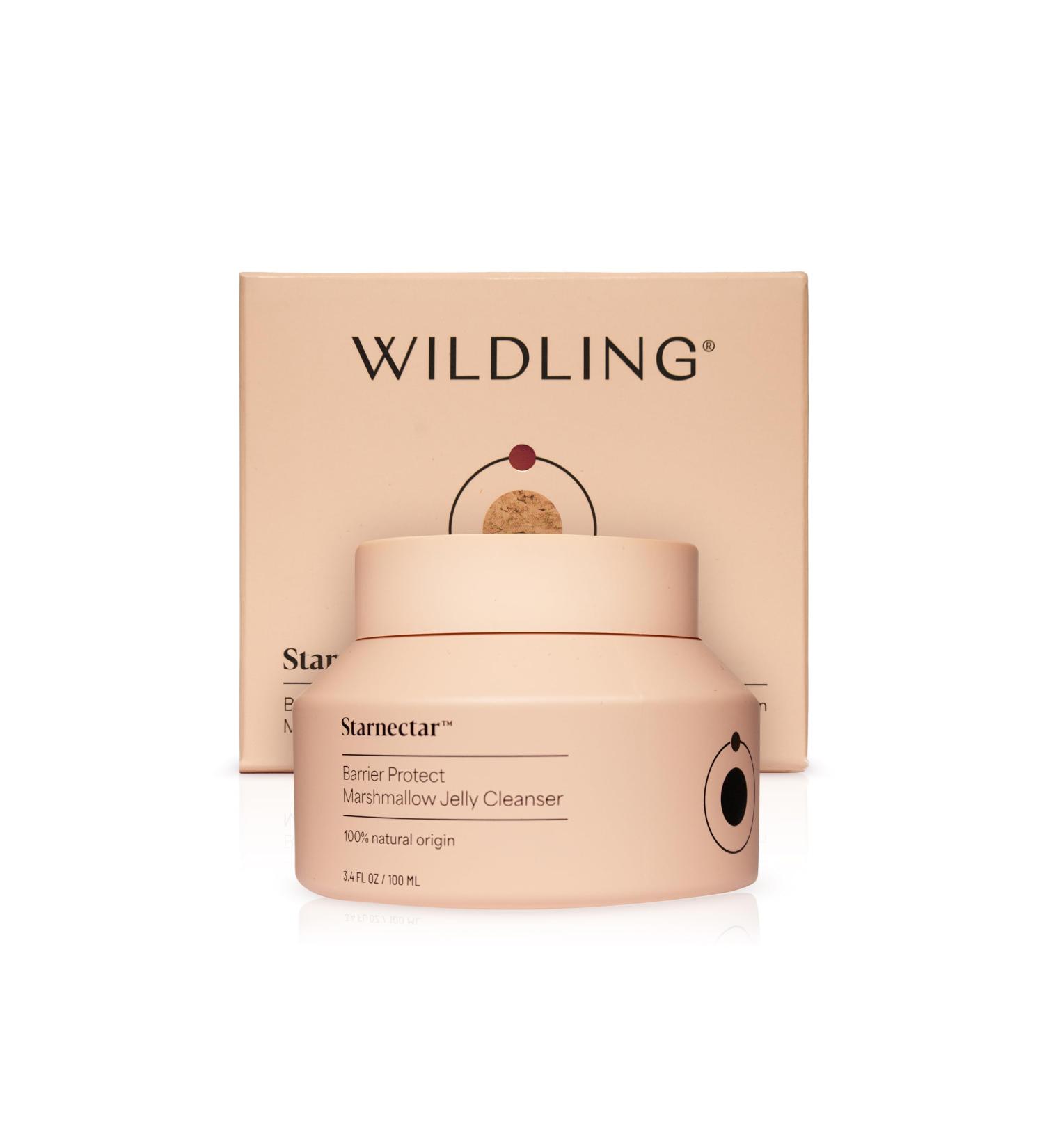 WILDLING Starnectar Barrier Protect Jelly Cleanser | 100% Natural Vegan & Cruelty-Free | Brighten Soften & Repair | Marshmallow Root Licorice & Orange Peel (3.4fl oz) International Shipping Available - Buy Online on GoSupps.com