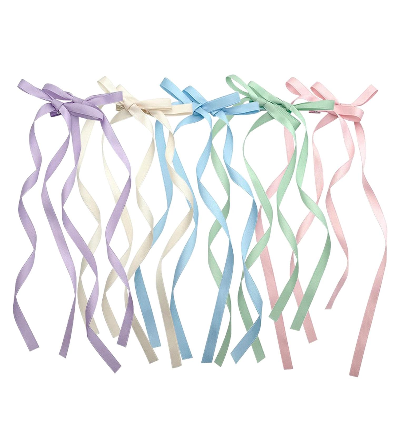 JOLINTAL 10 Pcs French Bow Hair Clips French Bow Ribbon Hair Clip Hair Accessories for Women Girls Hair Accessories Cute Bow Hair Clips Pretty Wedding Hair Accessories Black Blush Gold Nude Silver - Buy Online on GoSupps.com