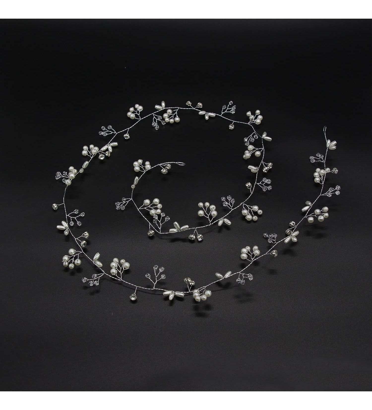 FUNOWN Bridal Wedding Hair Vine - Elegant Bridal Hair Accessories for Women and Girls - Buy Online on GoSupps.com