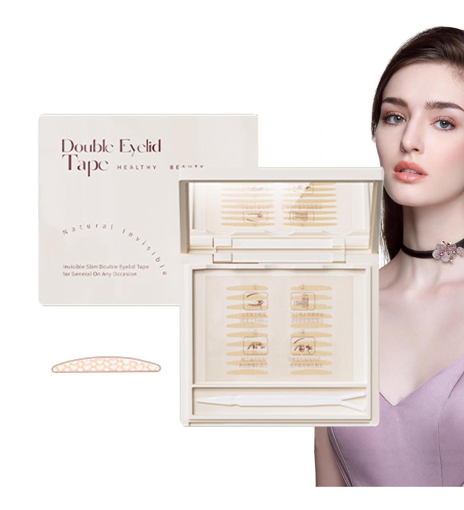 Glue- Invisible Double Eyelid Sticker Eyelid Tape for Hooded Eyes Invisible Strong Support Lace Eyelid Lifter Strips S Crescent (110 Stickers) - Buy Online on GoSupps.com