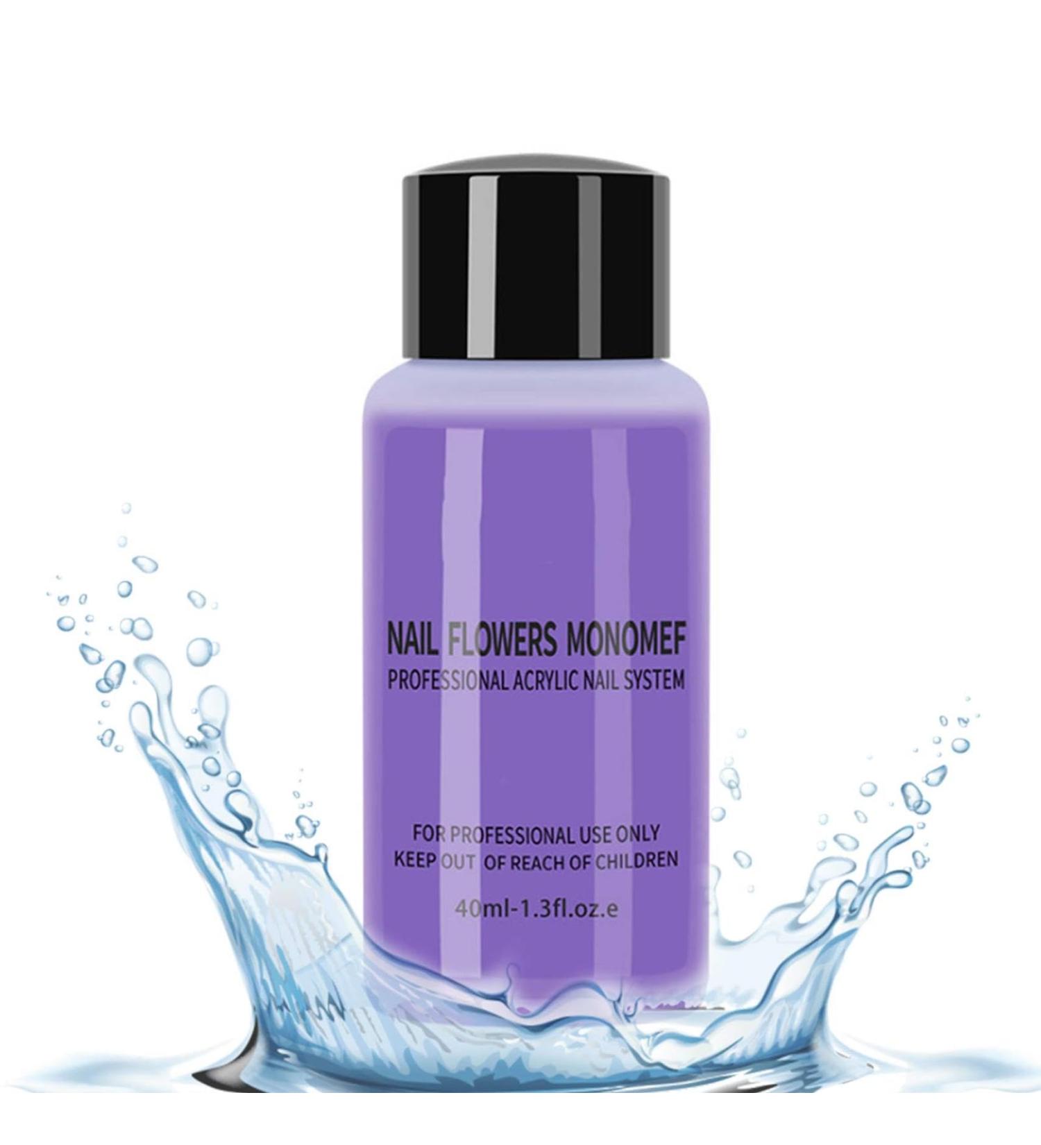 Acrylic Nail Liquid Monomer 40ml Non-Yellowing Manicure Crystal Powder Carving Fluid Monomer Acrylic Nail Liquid - Buy Online on GoSupps.com