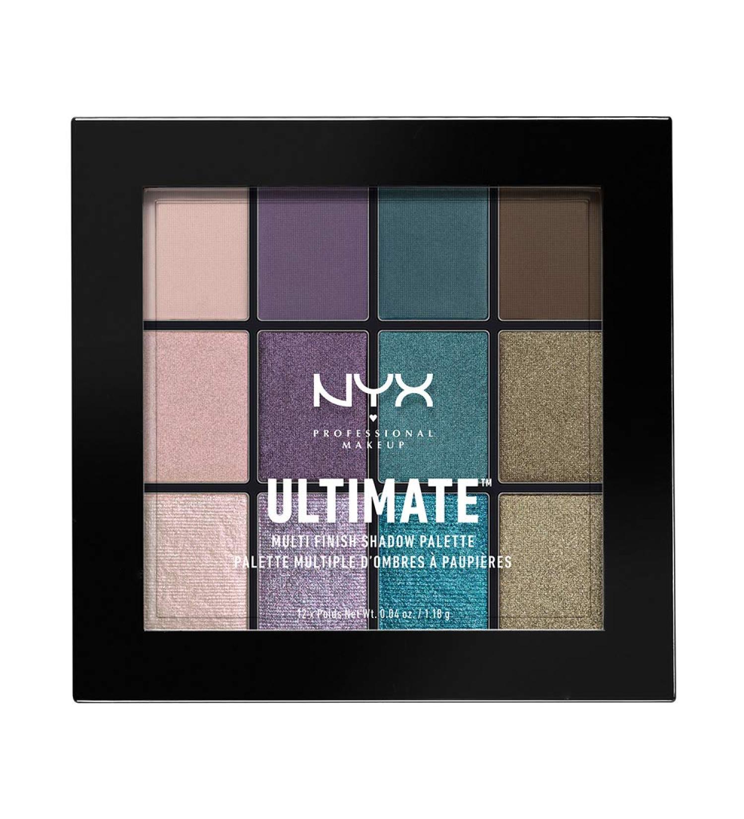 NYX Professional Makeup Ultimate Multi-Finish Shadow Palette - Smoke Screen 0.48oz | Buy Now for International Shipping - Buy Online on GoSupps.com