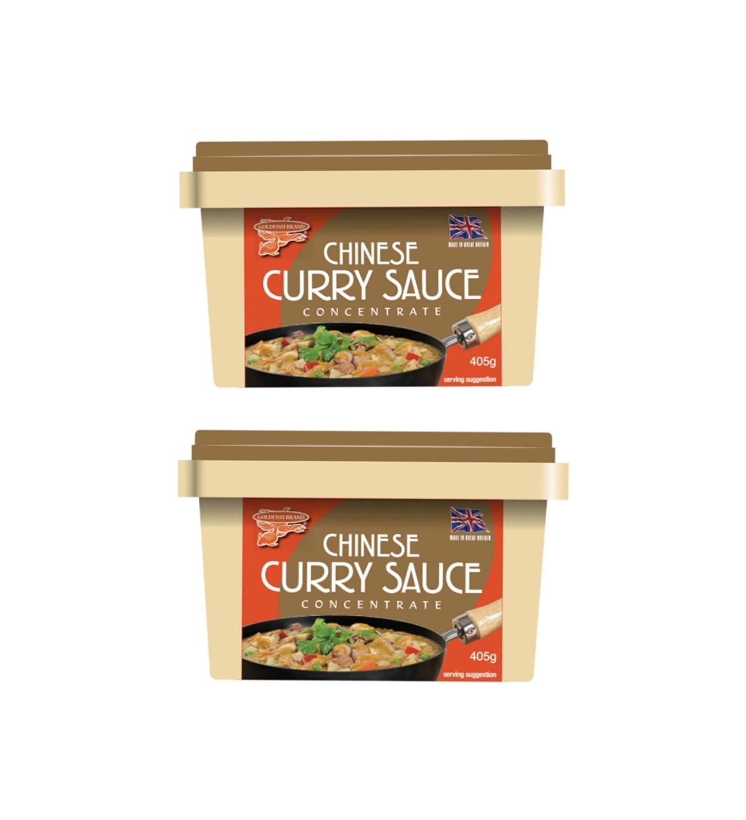 Goldfish Chinese Curry Sauce Concentrate 405g (Pack of 2) - Authentic Flavor for Homemade Curry Dishes | Traditional Chinese Spices - Buy Online on GoSupps.com