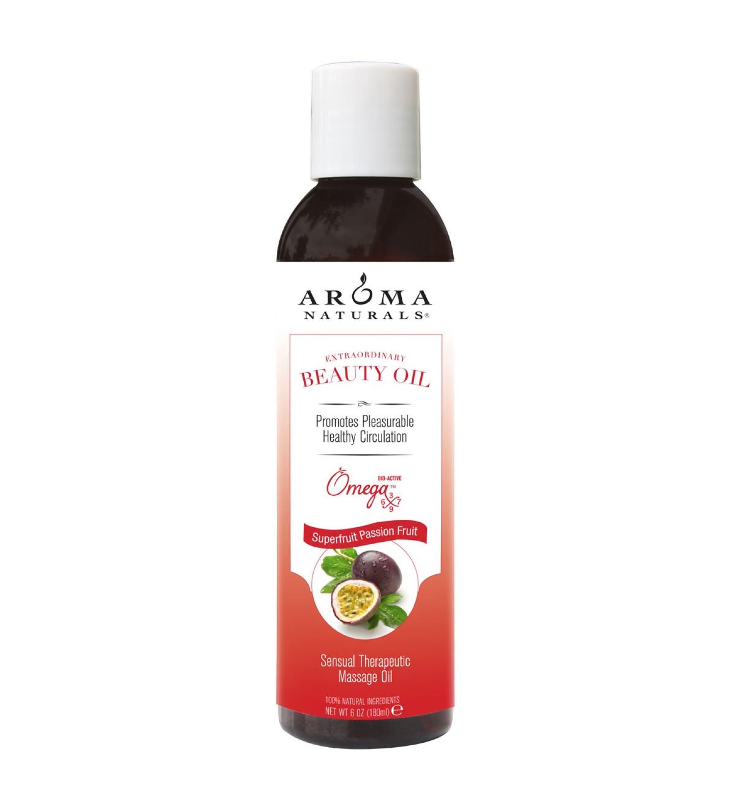 Aroma Naturals Sensual Therapeutic Beauty Oil - Superfruit Passion Fruit - 6 oz | Best Natural Skincare for Radiant Glow - International Shipping Available - Buy Online on GoSupps.com