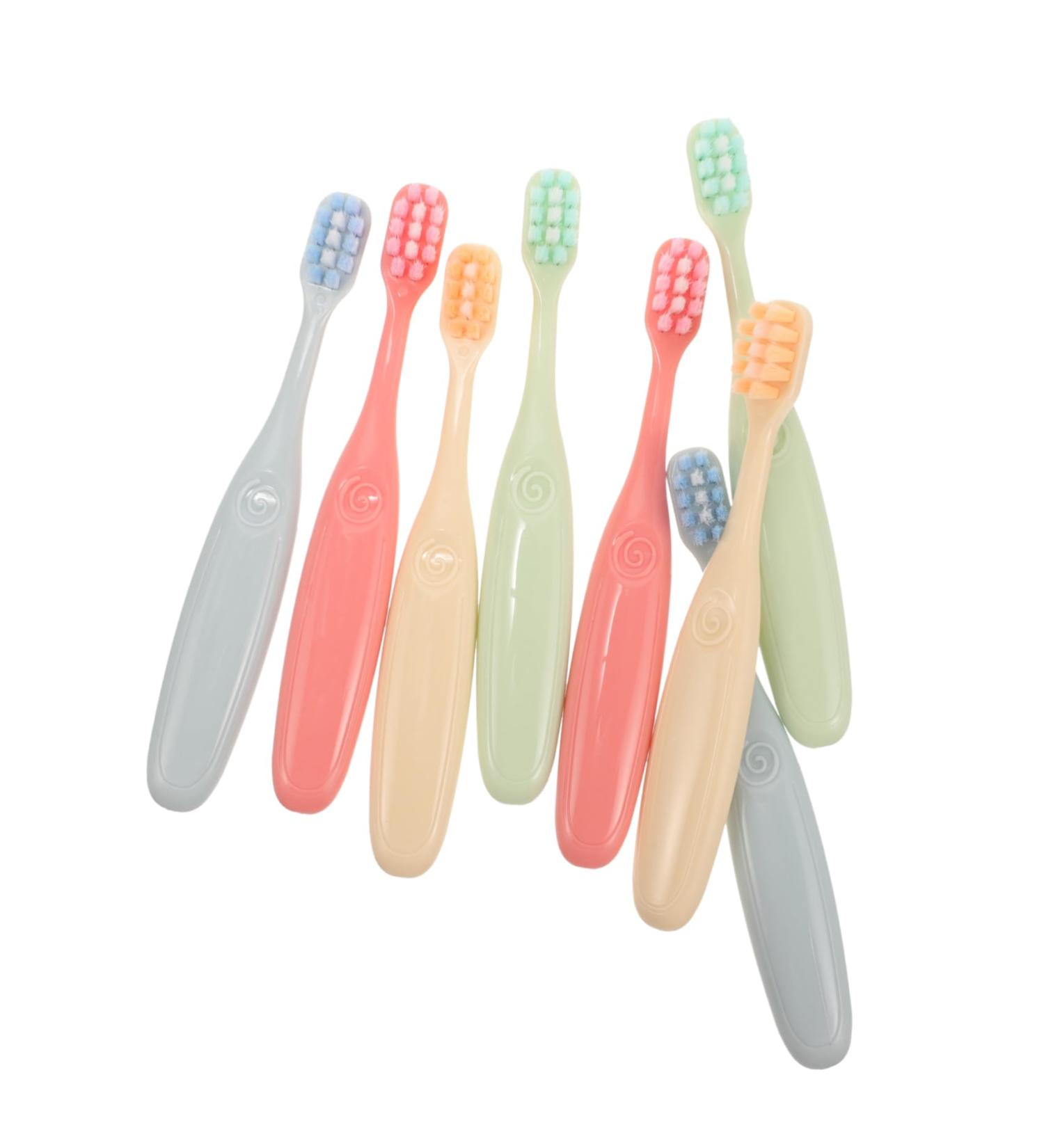 Minkissy 8-Pack Soft Toothbrushes for Sensitive Gums | U-Shaped Baby & Children's Toothbrush Set | Travel & Home Use - Buy Online on GoSupps.com