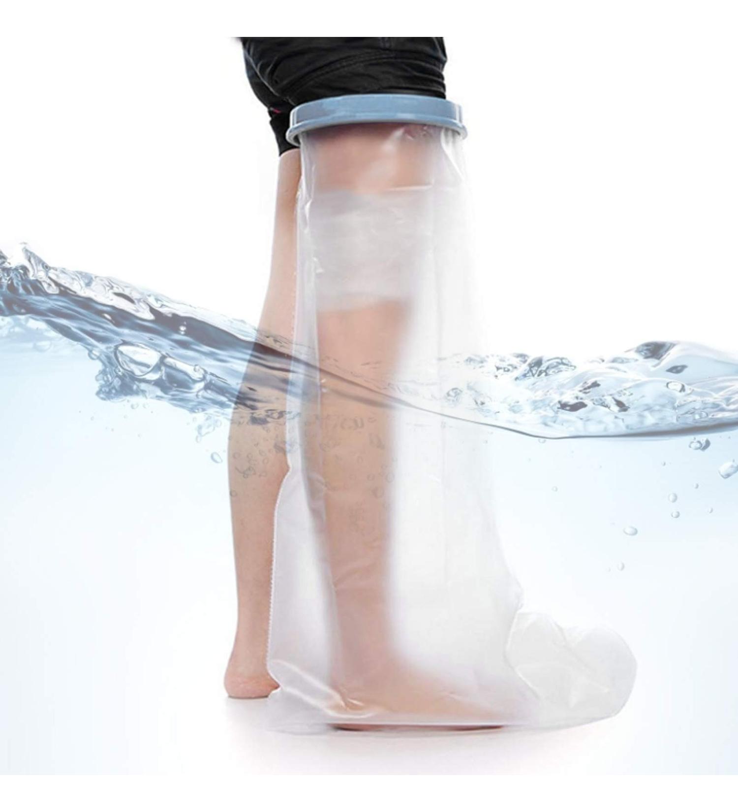 Waterproof Shower Foot Protection - Reusable Plaster Cover for Adults | Leg Cast Shower Guard - Buy Online on GoSupps.com