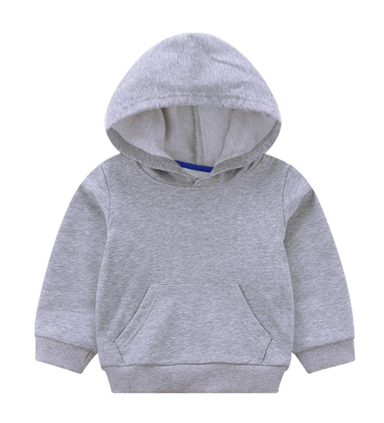 Taigood Kids Hoodie Sweatshirt - Spring/Winter Warm Top for Boys & Girls, 12-18 Months, Gray - Buy Online on GoSupps.com