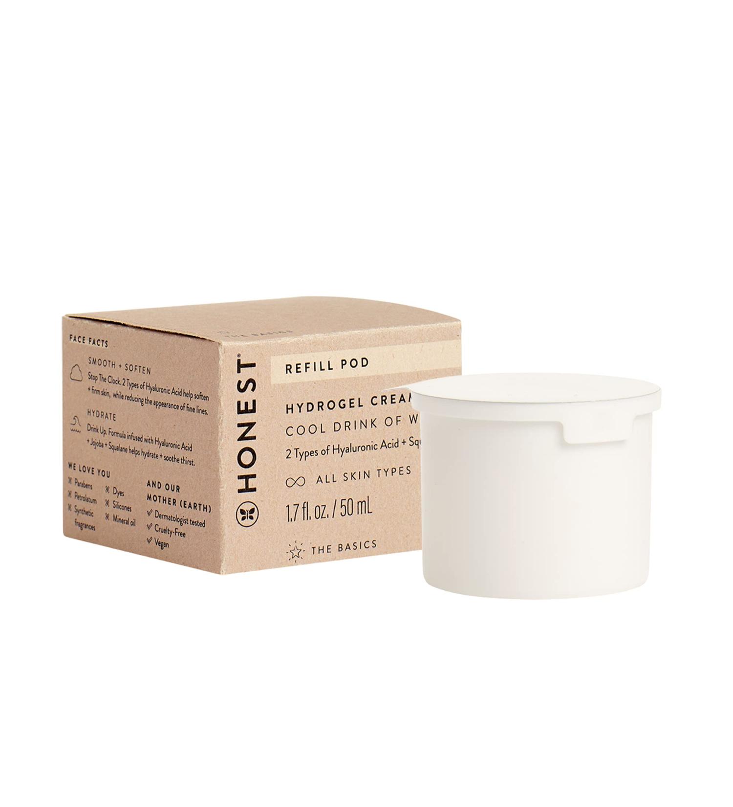 Honest Beauty Hydrogel Cream Refill Pod - 1.7 oz | Designed for Full Size Container - Buy Online on GoSupps.com