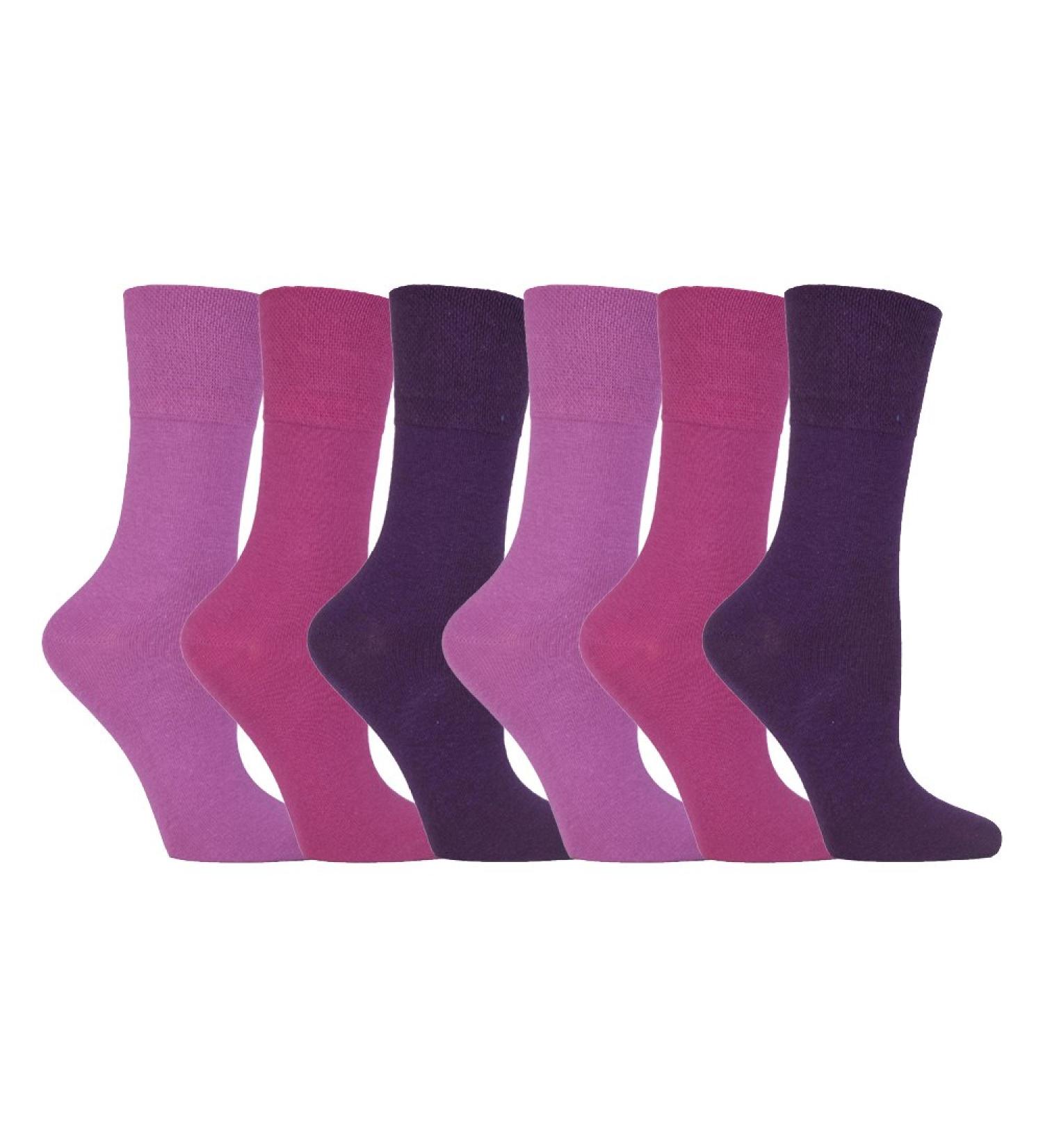 Gentle Grips Women's Diabetic Socks - Honey Linked Toe Seams UK Size 4-8 Pink - Comfortable & Supportive - Buy Online on GoSupps.com