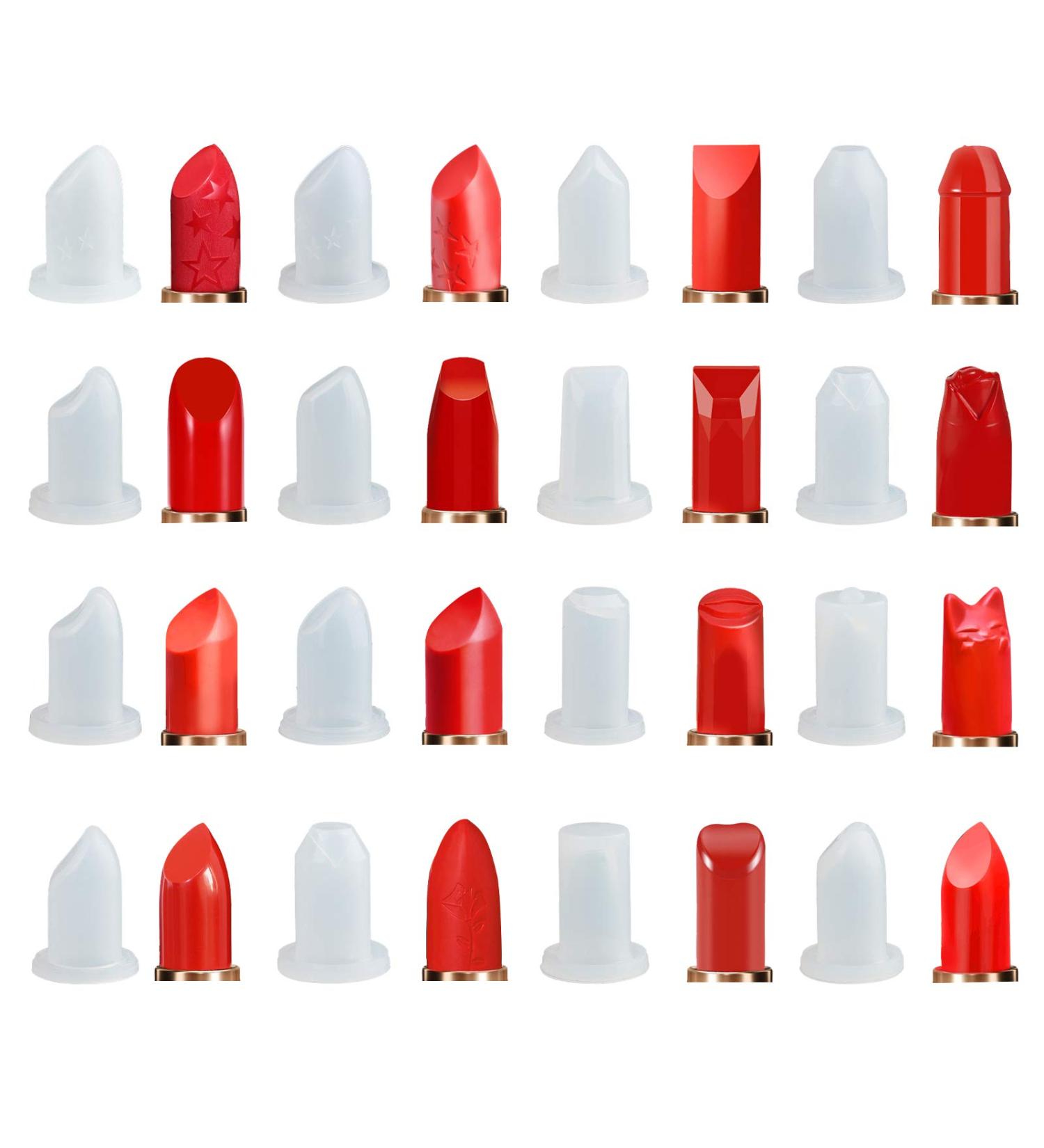 Handmaker 16 Style Silicone Lipstick Mold for DIY Makeup & Cosmetics - Lipstick & Lip Cream Making Tool - Buy Online on GoSupps.com