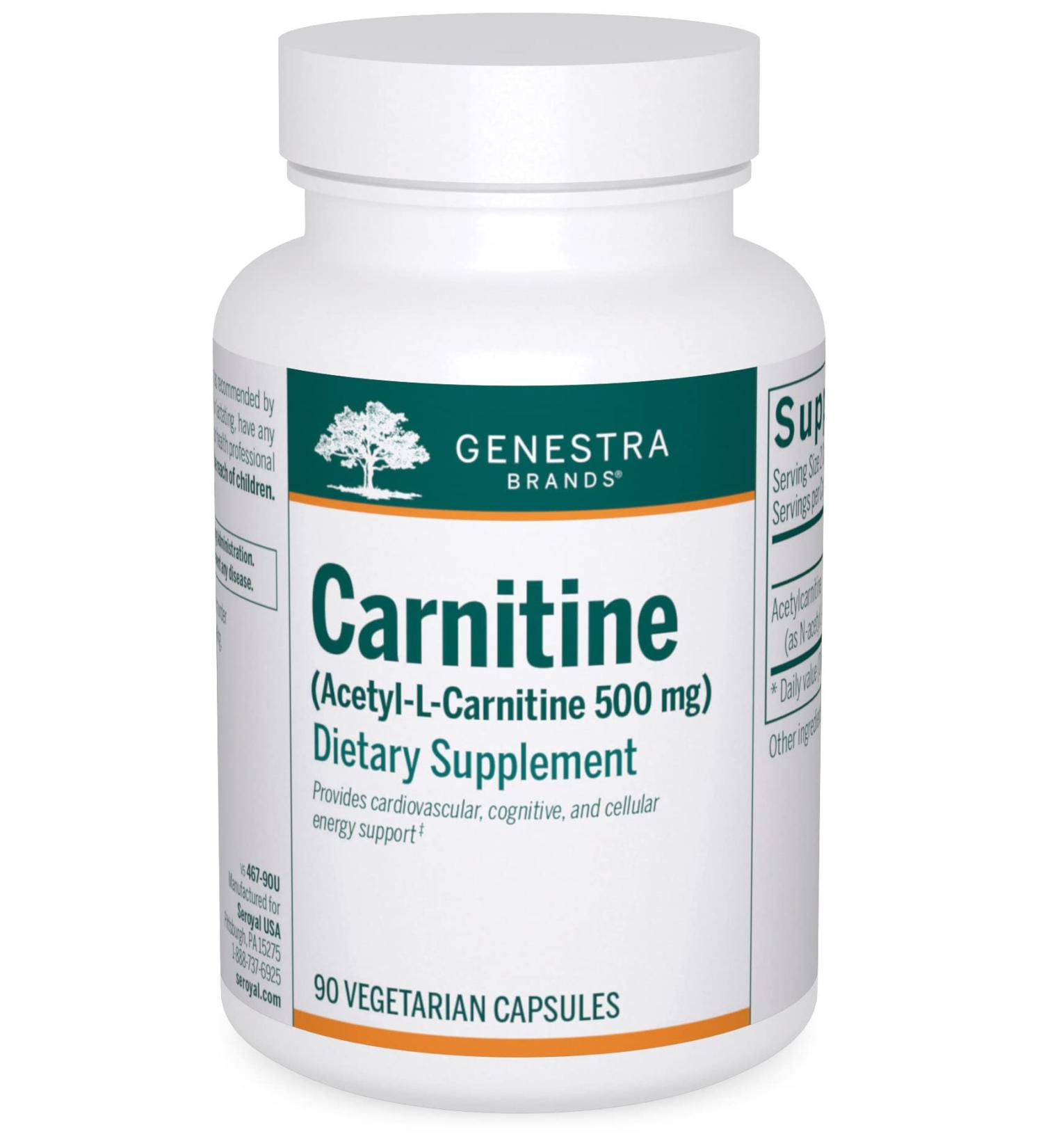 Genestra Brands Carnitine - Exercise Recovery & Endurance Support | 90 Capsules - Buy Online on GoSupps.com