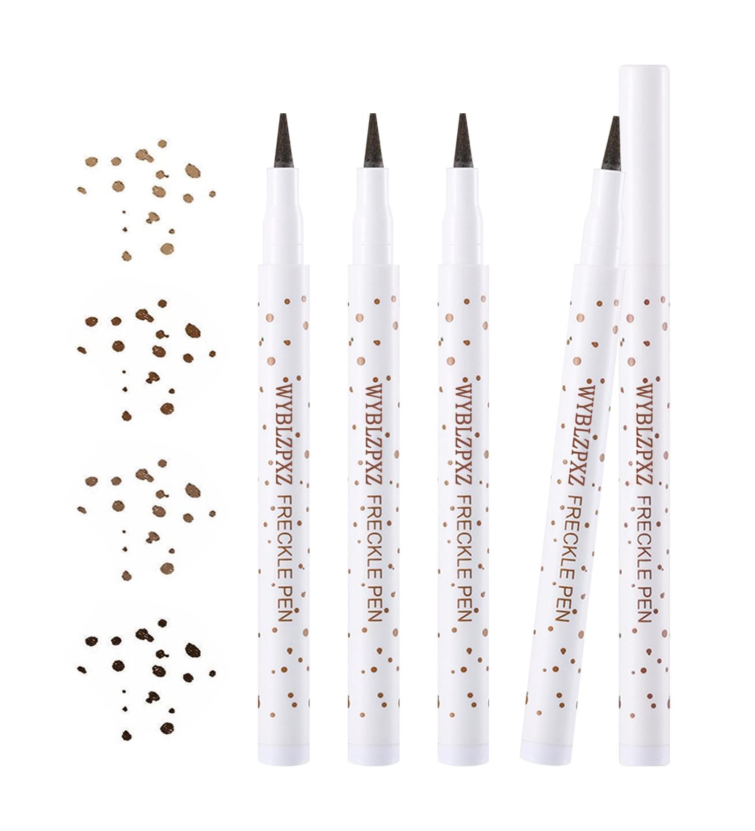 Freckle Pen 4 Colors Waterproof Long Lasting Natural Professional Realistic Freckle Pencil Quick Dry Soft Small Spots Faux Freckles Fine Makeup Freckle Pen 4p - Buy Online on GoSupps.com