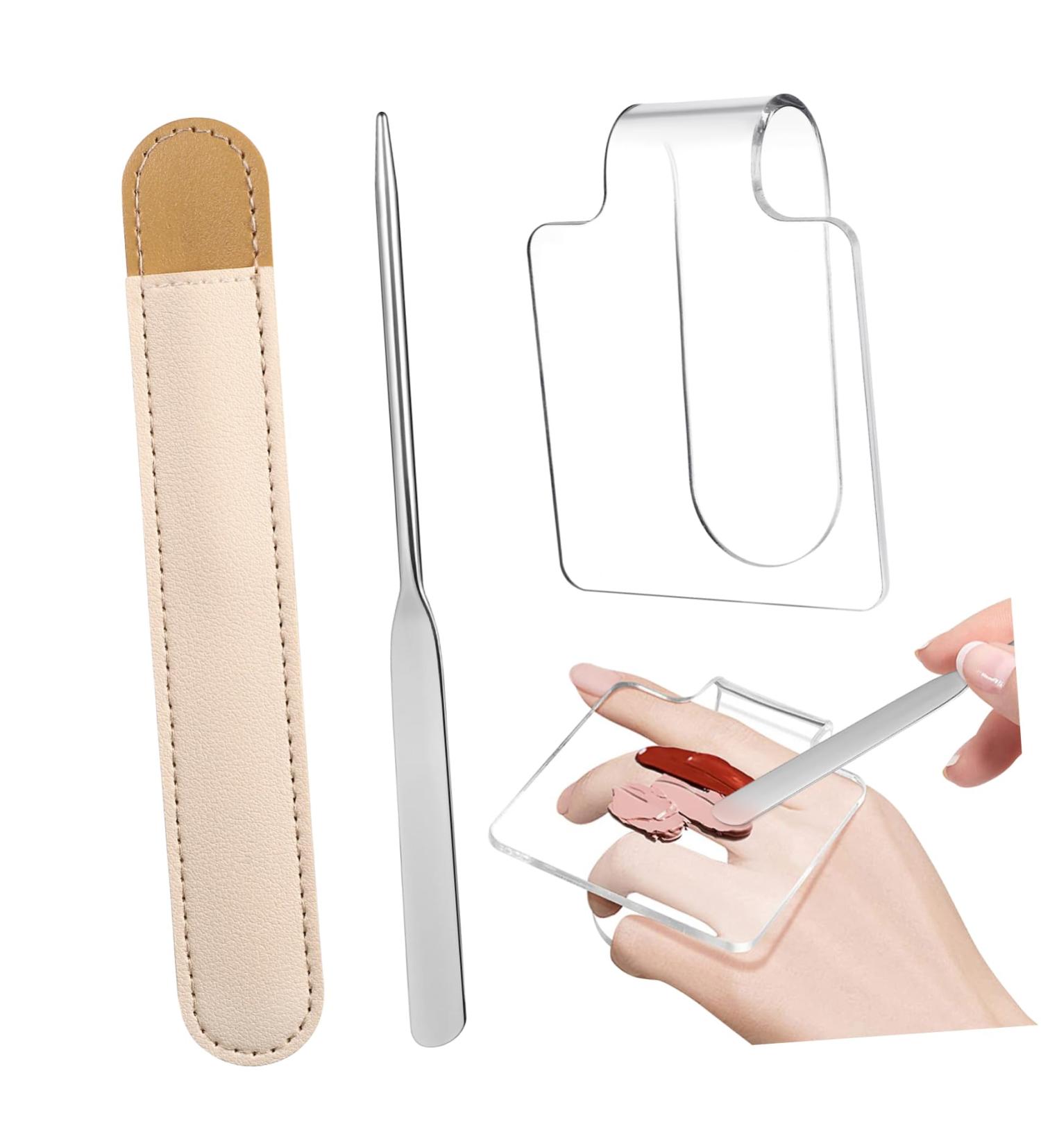 Balacoo Palette Makeup Tool Set - Nail Polish Plate Spatula Mascara Wands Lip Applicators & Mixing Tray for Flawless Makeup Application - Buy Online on GoSupps.com