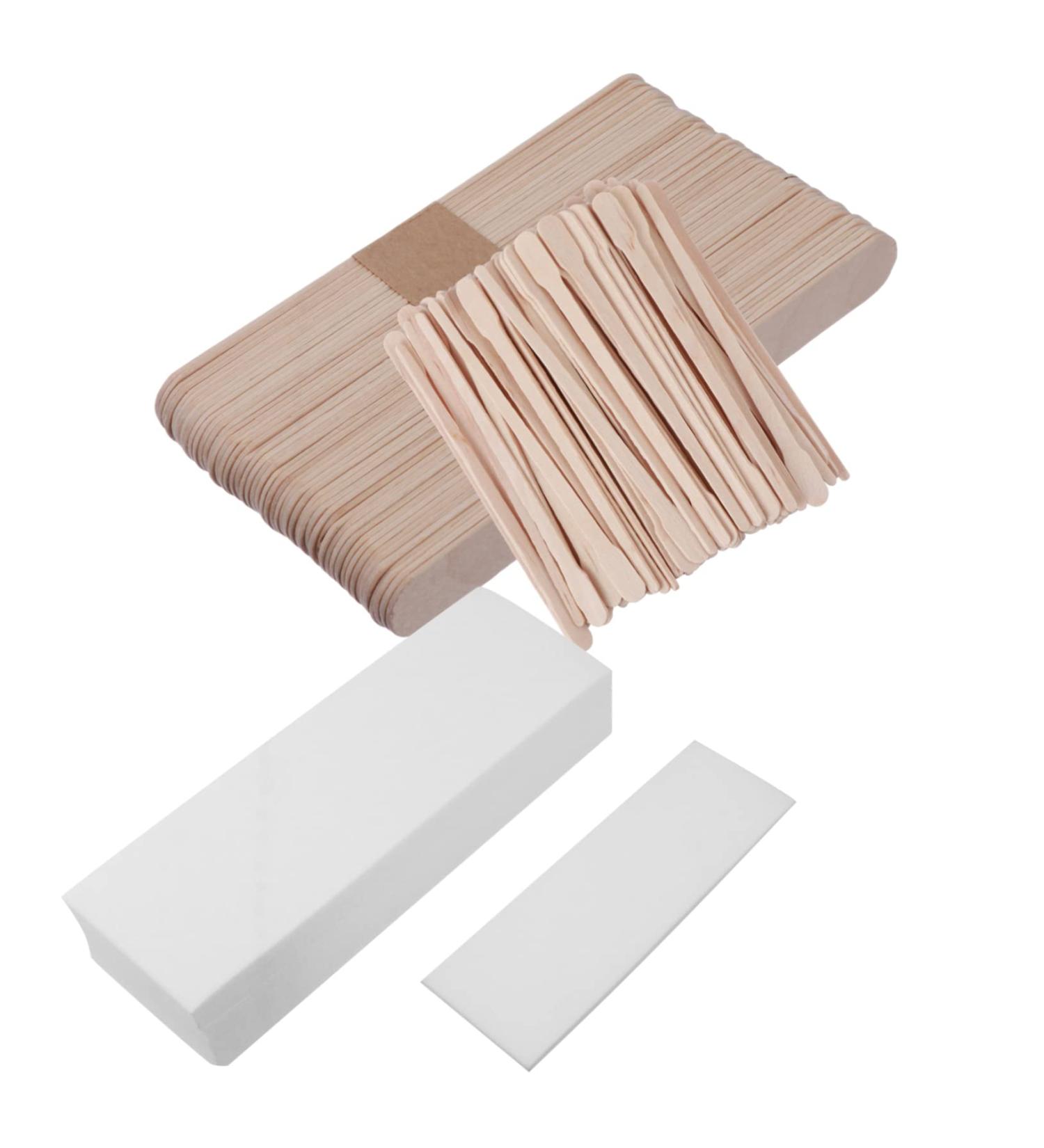 Vaguelly 400pi ces B tons de Cire D pilatoires Bois Bandes de Cire Jetables pour piler Mains et Autres Zones Corporelles - Buy Online on GoSupps.com