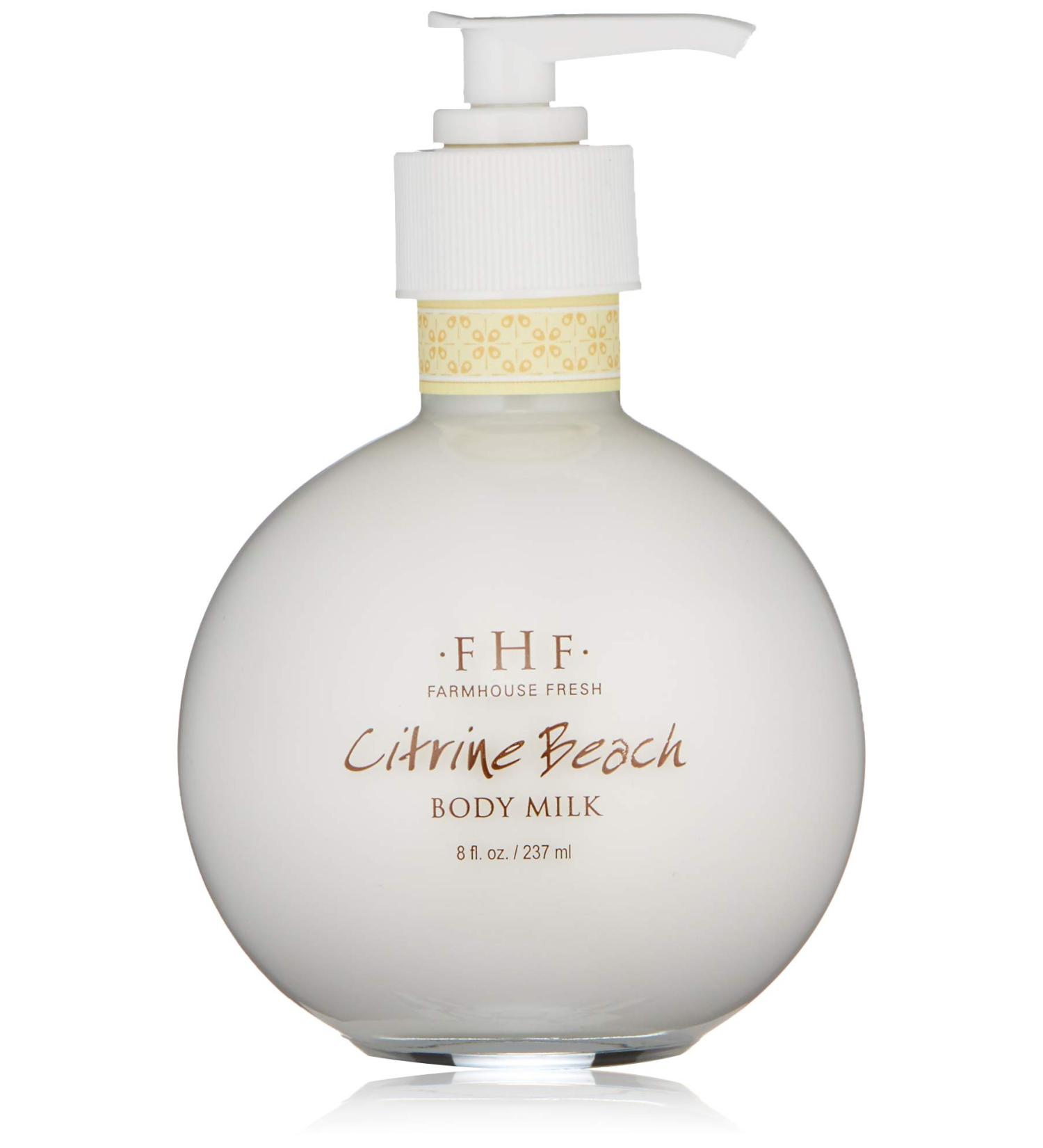 FarmHouse Fresh Citrine Beach Body Milk 8 Fl Oz - Hydrating Body Lotion - Buy Online on GoSupps.com
