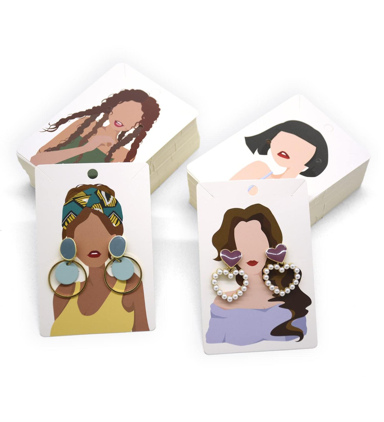 KALEFO 100 Pack Earring Display Cards - Wholesale Bulk Jewelry Hanging Cards - Buy Online on GoSupps.com
