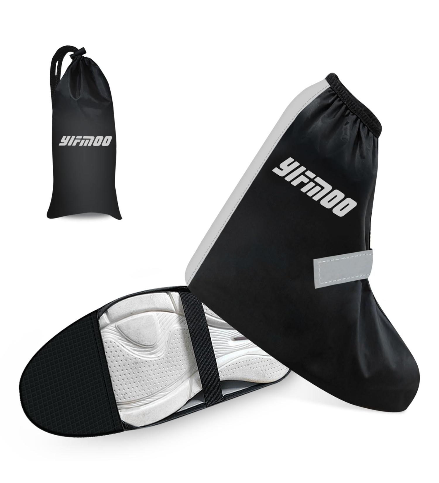 YIFMOO Waterproof Shoe Covers for Cyclists | Reflective Overshoes with Adjustable Velcro | Size 44-46 Rain Protection - Buy Online on GoSupps.com