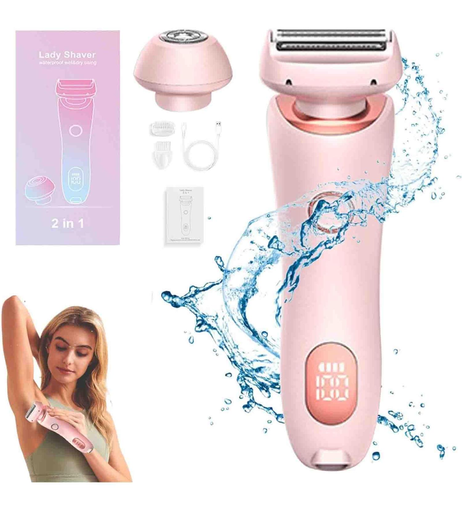 Duskofficial Razor-The Glide Pro 3.0 Razor Dusk Official Electric Razor Dusk Official Shaver 2 In 1 Electric Shaver Razors For Women Wet Dry Shaver Women Rechargeable Painless Hair Removal (B) - Buy Online on GoSupps.com