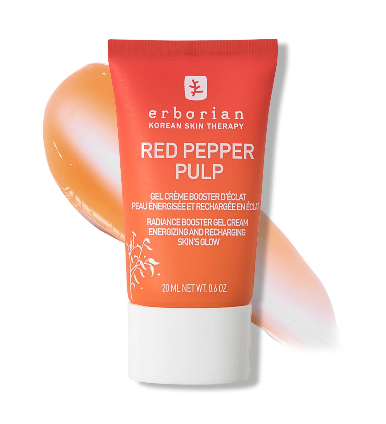Erborian Red Pepper Pulp Gel Moisturizer - Hydrating Energizing & Radiance Boosting Facial Cream - Korean Skin Therapy - 0.6 oz - Buy Online on GoSupps.com