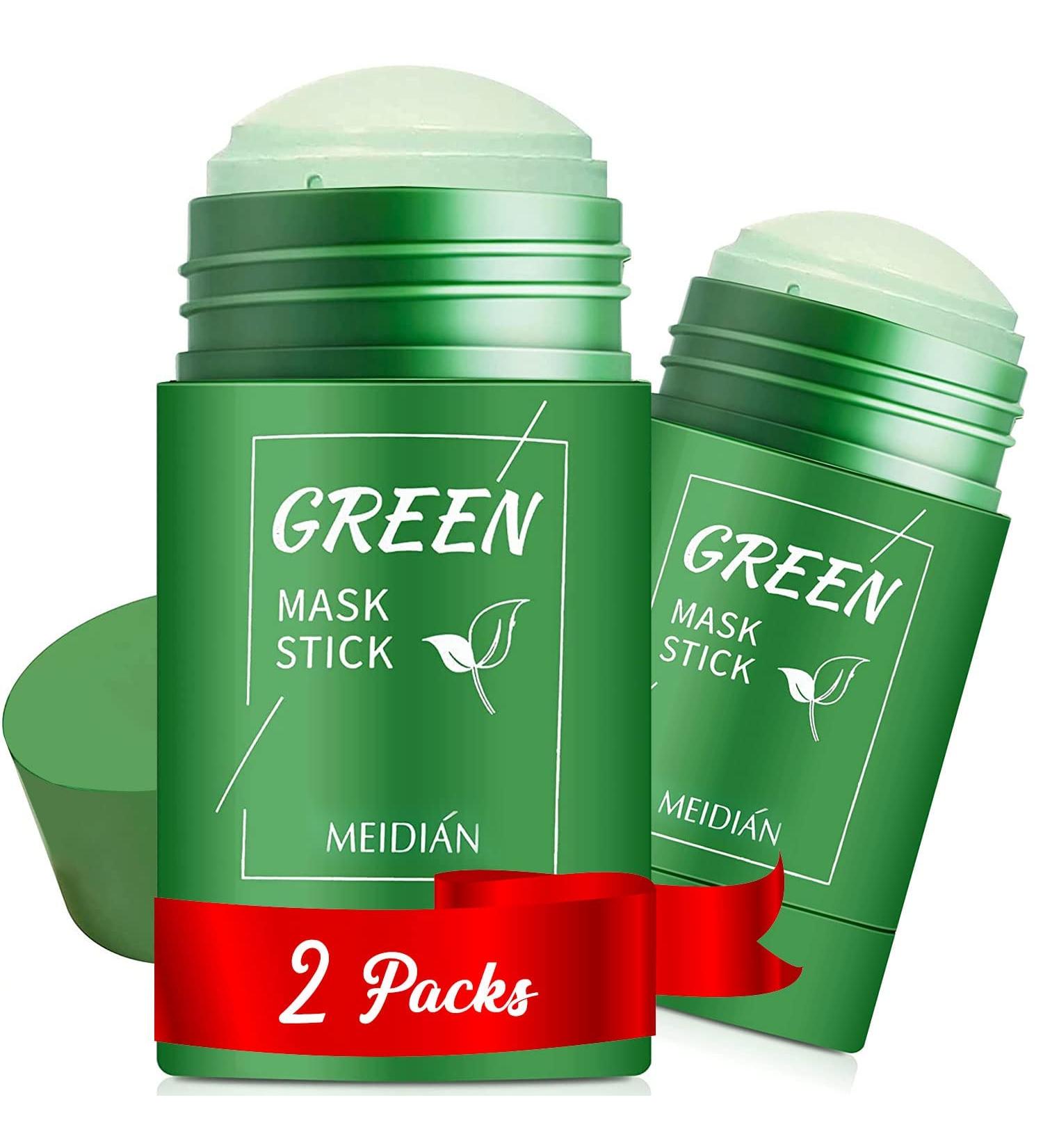 IRIYAND Green Tea Mask Stick for Face - Blackhead Remover & Pore Cleansing - 2PCS Green Tea Extract Sticks for Moisturizing & Brightening - All Skin Types - Buy Online on GoSupps.com
