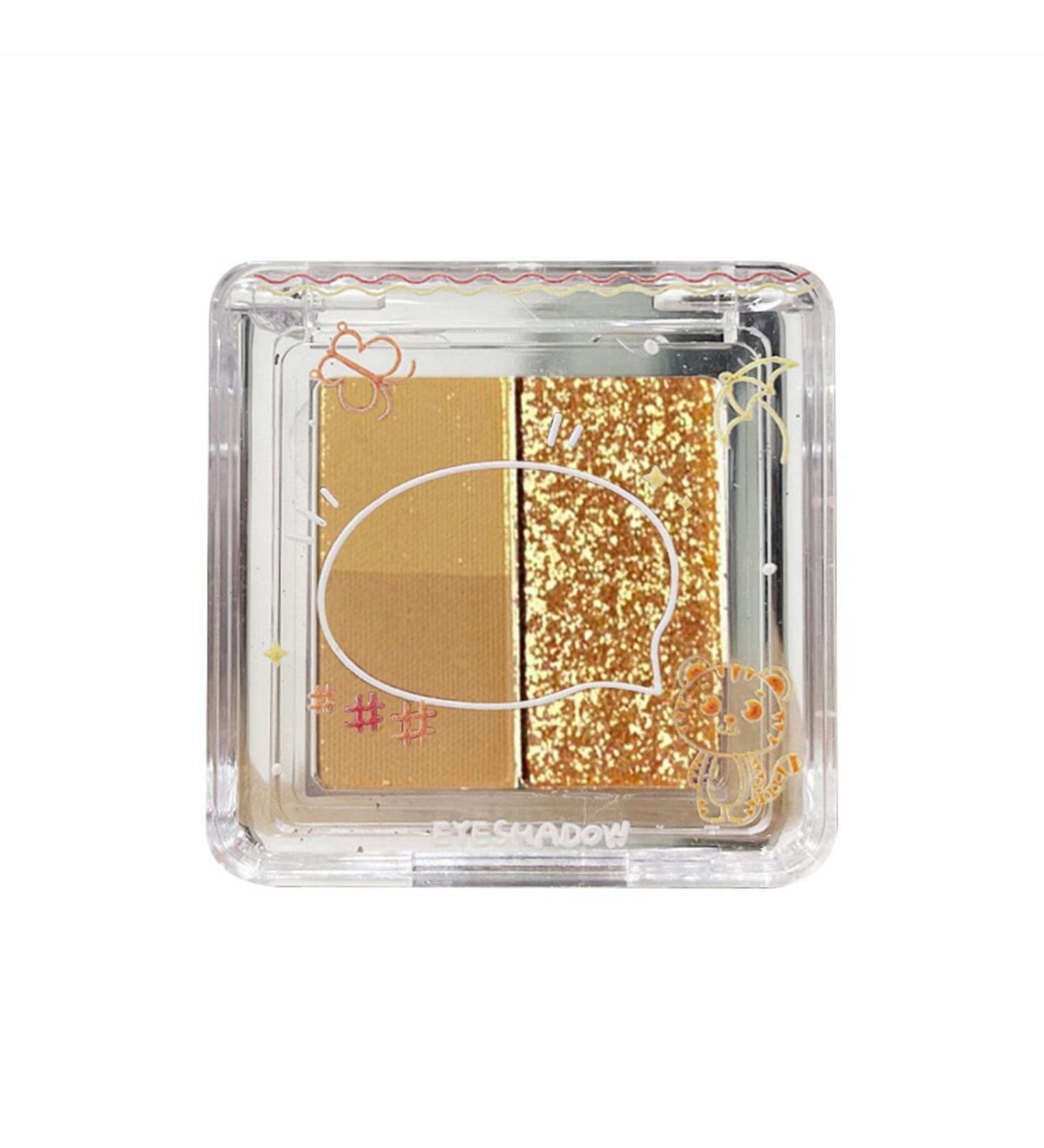 Small And Exquisite Eye Shadow Plate Shimmering Pearl Milk Tea Color Mini Eye Shadow Student Makeup Eyeshadow Waterproof Proof Luminous High Flash under Eye Stick (A One Size) One Size A