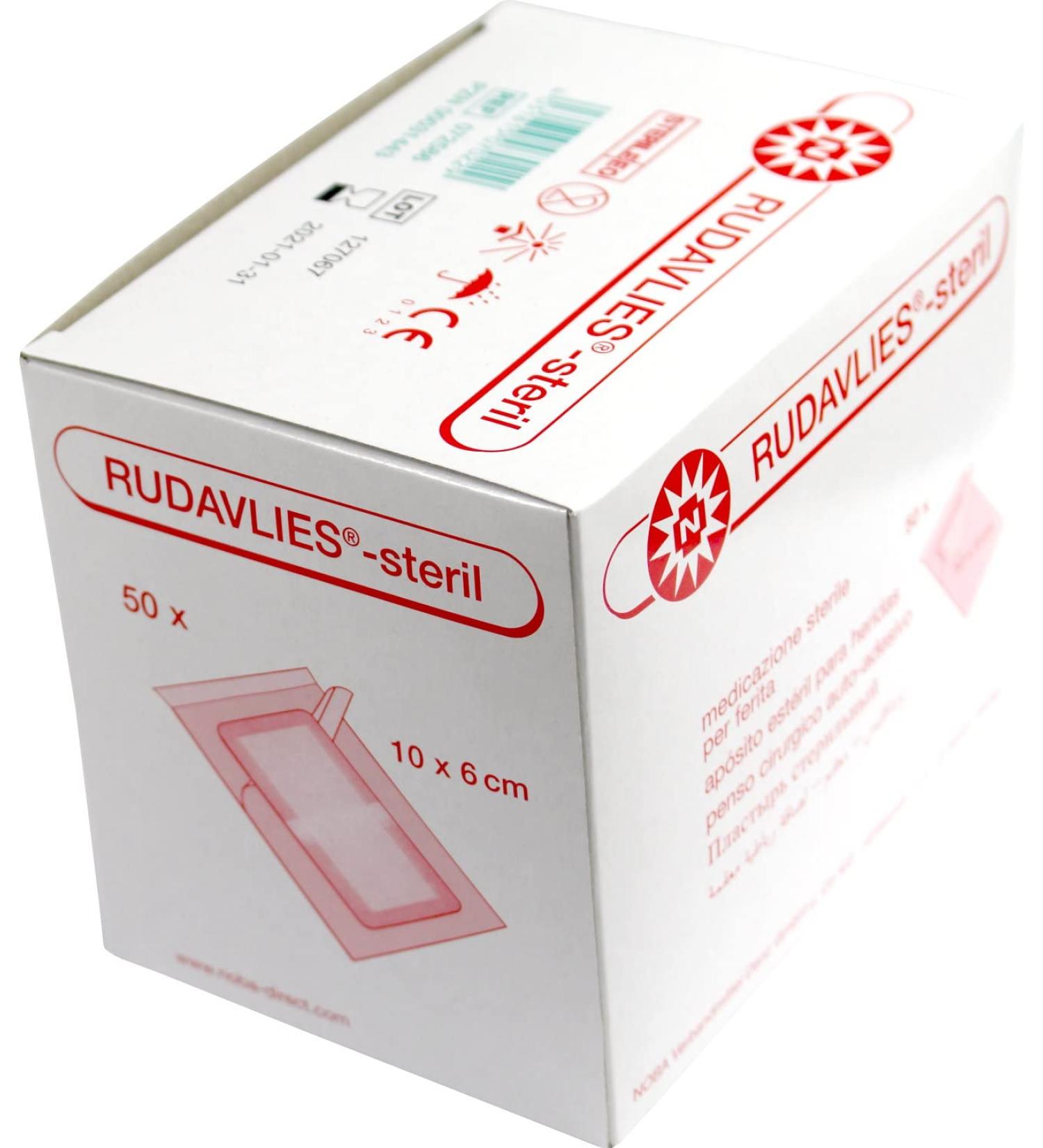 Noba Rudavlies Sterile Dressing Plaster - Wound Care 10x6cm 50 Pieces | International Shipping - Buy Online on GoSupps.com