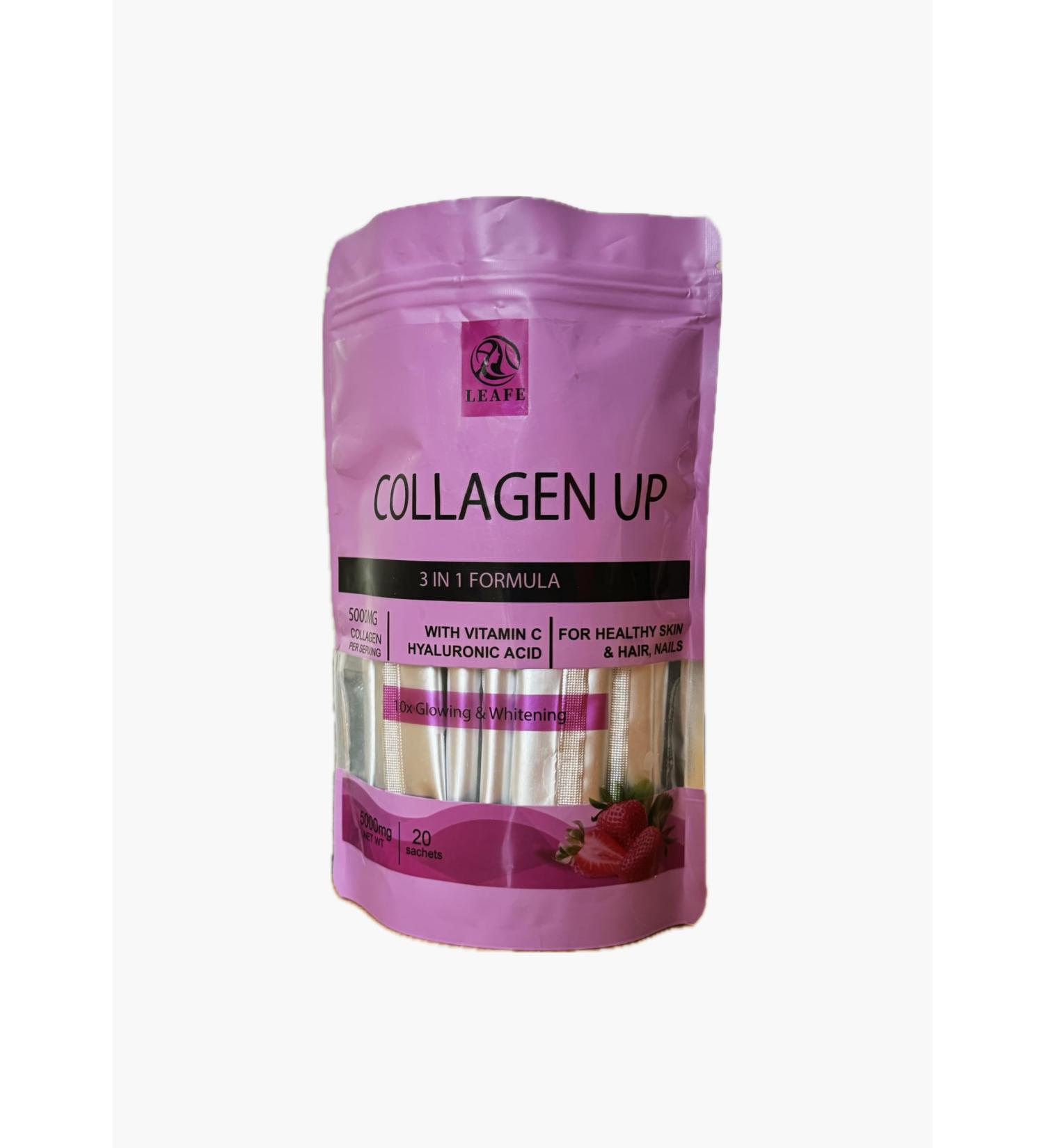 Premium Vegan Collagen Sachet Drink With Vitamin C Whitening Collagen Drinking Powder For Skin 5000mg Collagen Formula - Buy Online on GoSupps.com