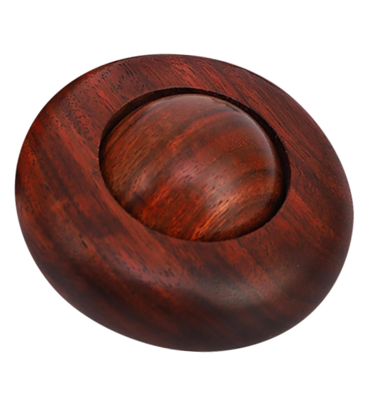 Buy Gleavi Wooden Health Ball - Handheld Massage Roller & Thai Massage Device | Eco-Friendly Boho Mahogany - Buy Online on GoSupps.com