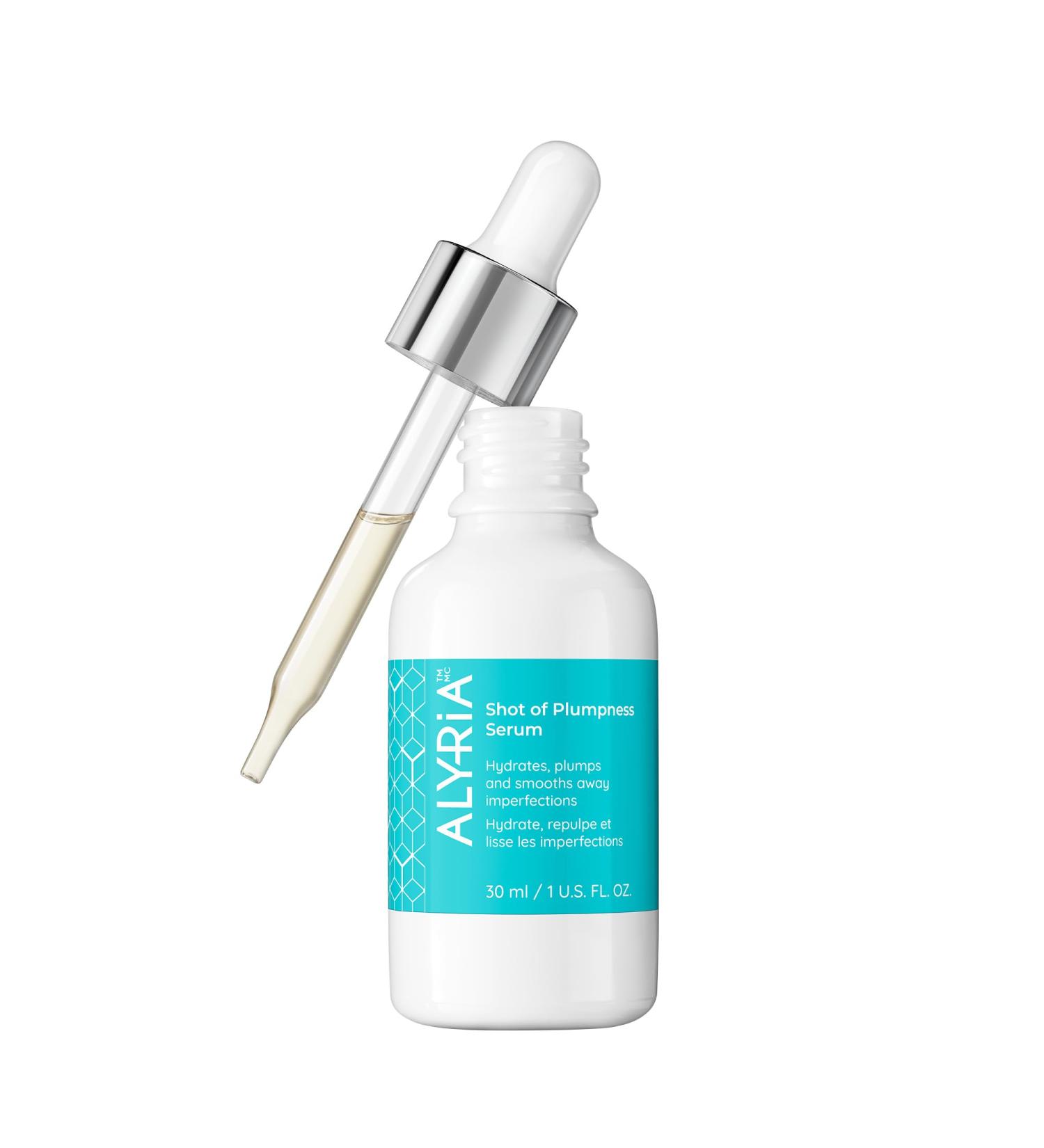 Alyria Shot of Plumpness Face Serum - Hydrating & Soothing Serum for Sensitive Skin | Anti-Aging Skin Plumping Formula for Wrinkles & Fine Lines - 30ml | Suitable for All Skin Types - Buy Online on GoSupps.com