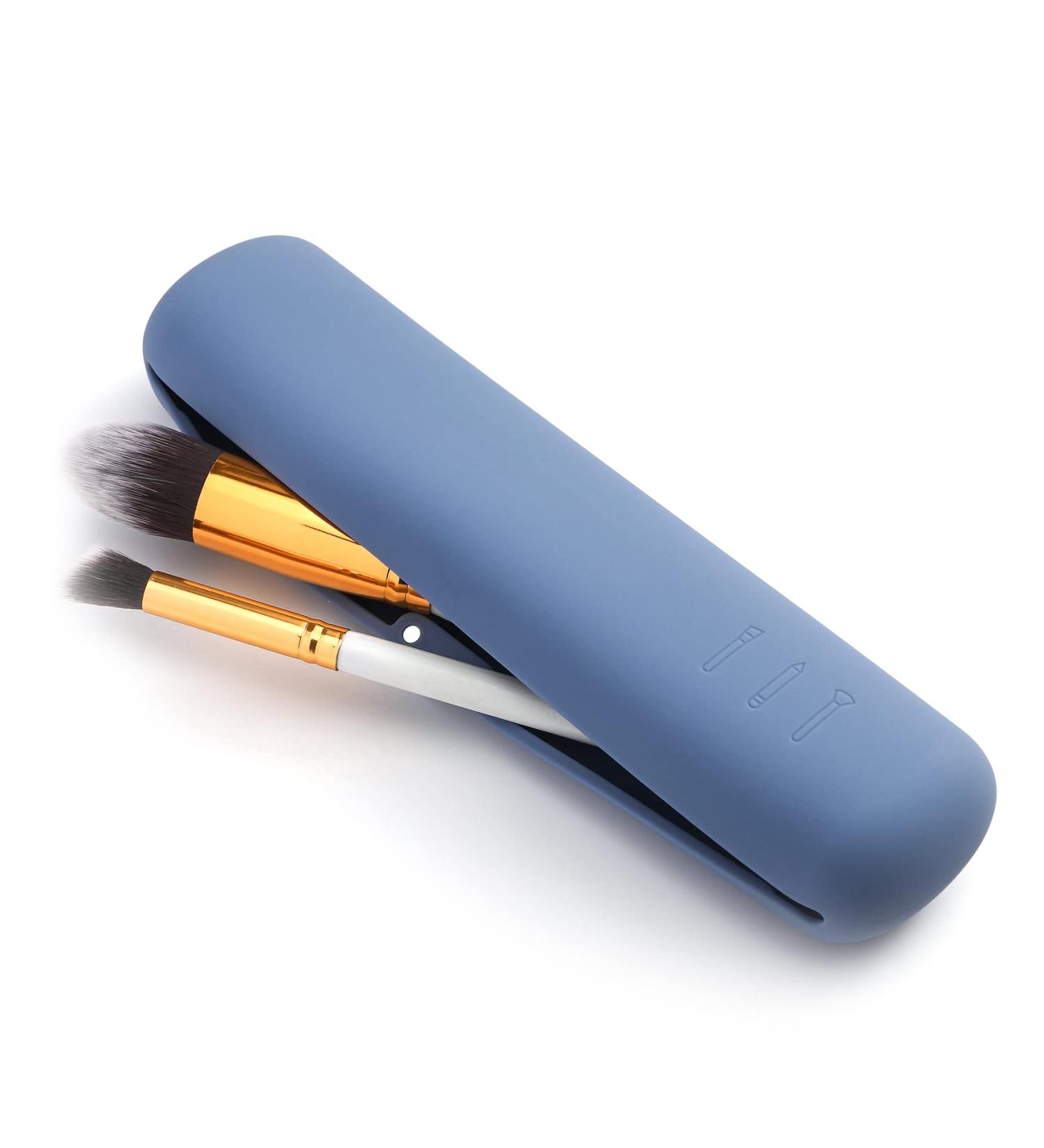 Buy Corneria Silicone Makeup Brush Holder & Organizer | Portable Travel Cosmetic Bag | B & C Directly Blue S - Buy Online on GoSupps.com