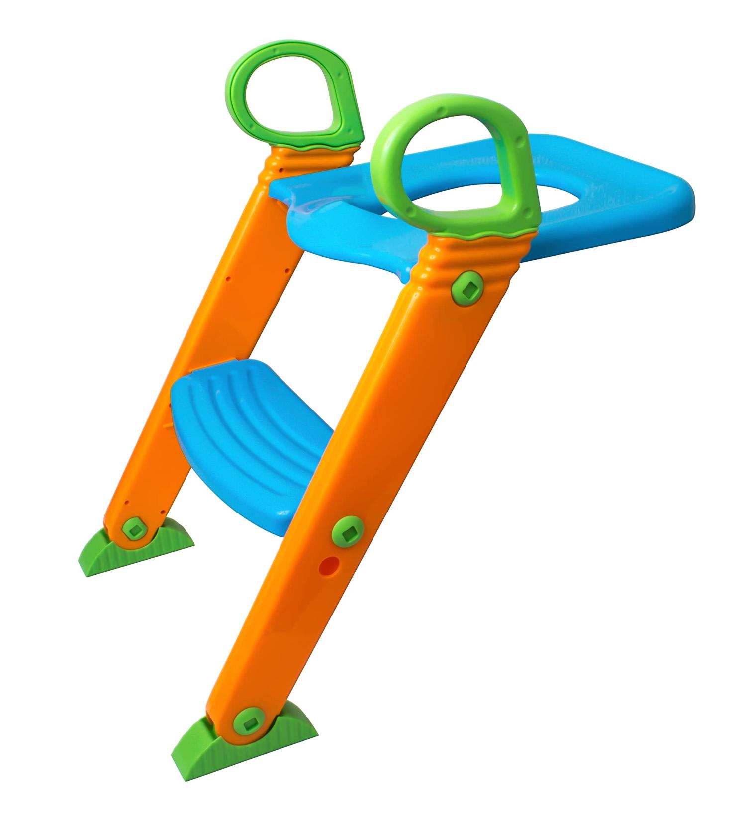 Potty Training Seat with Ladder - 2-in-1 Toddler Step Stool for Boys & Girls | Portable Travel Seat Steps with Urinal Cover | Folding Stairs Included - Buy Online on GoSupps.com