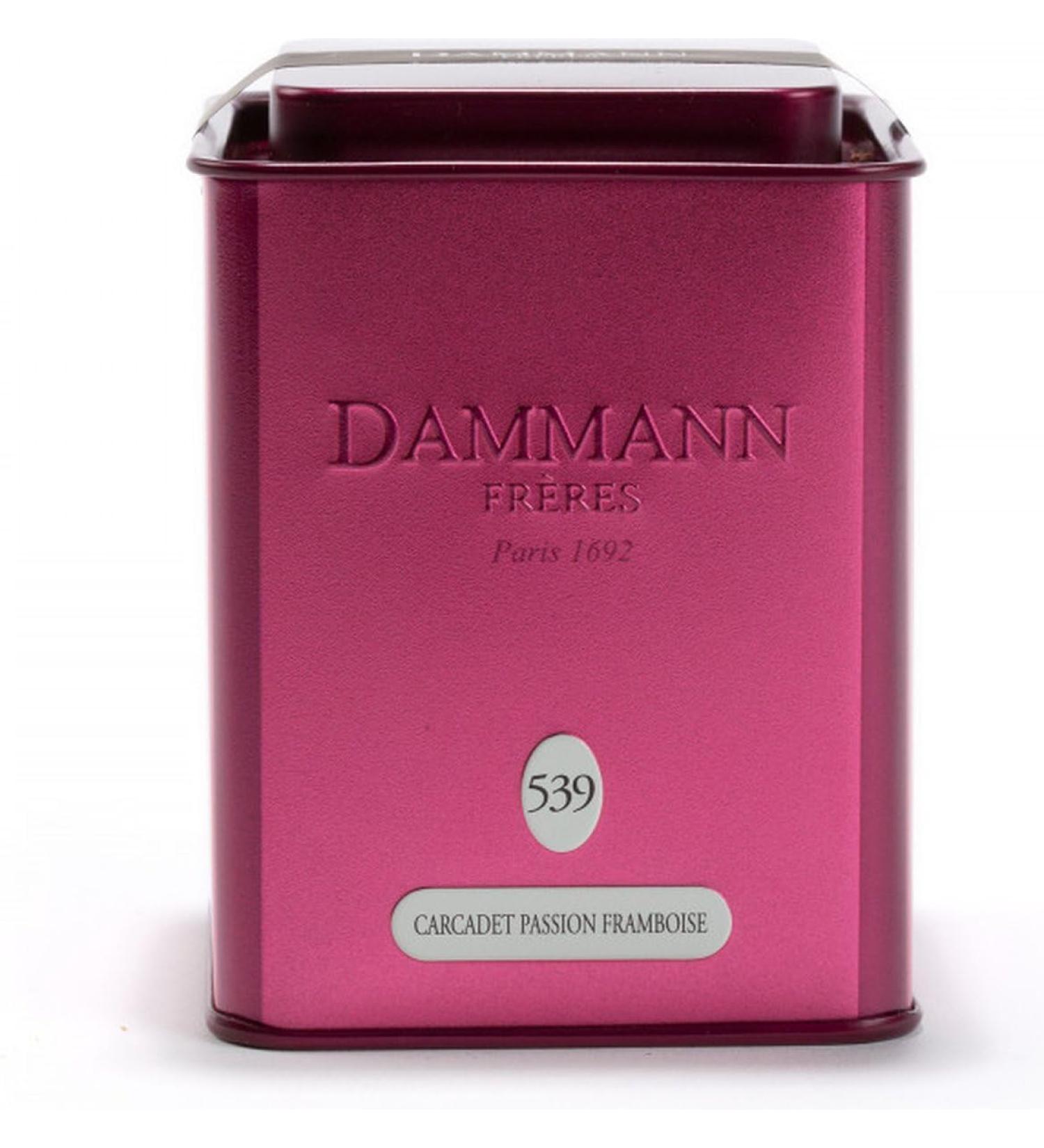 Infusion Carcadet fruit de la passion et framboise de Dammann Fr res bo te m tal 100 g - Buy Online on GoSupps.com