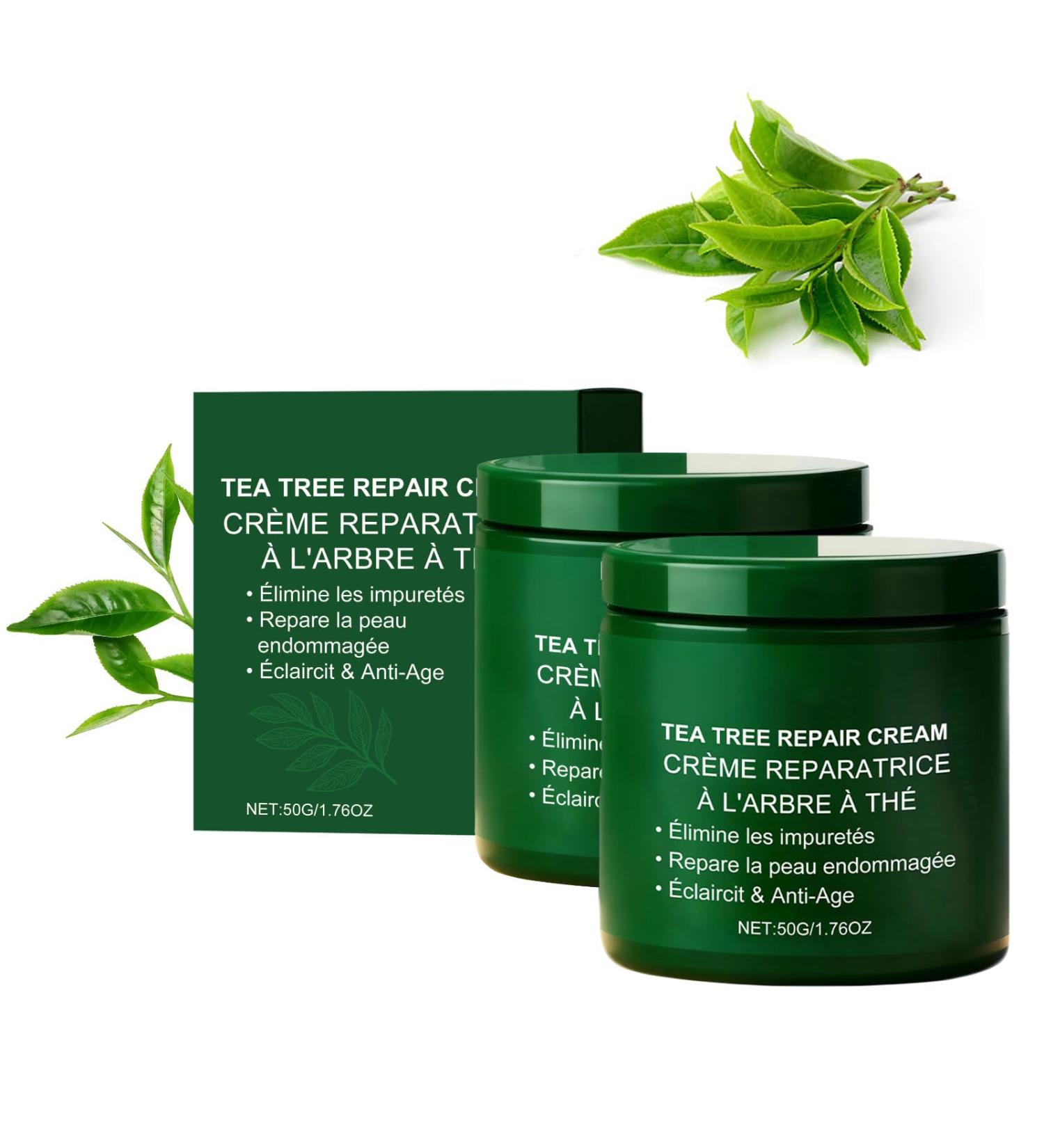  Generisch Tea Tree Healing Cream 2 Pack - Professional Organic Tea Tree Oil Cream - Natural Care Against Impurities - Soothing Moisturizing Cream for All Skin Types - Buy Online on GoSupps.com