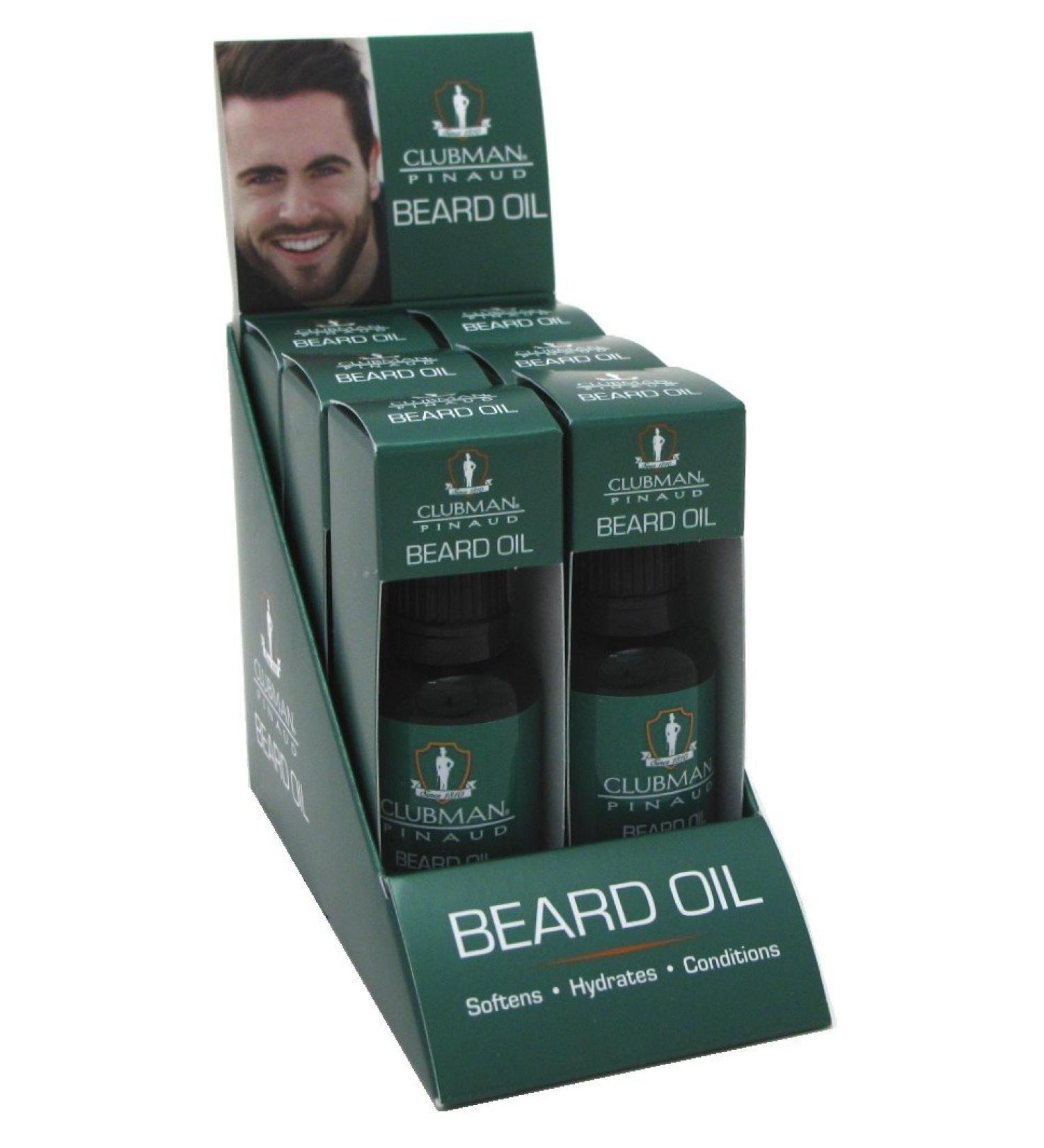 Clubman Beard Oil 1 Ounce (6 Pieces) Display (29ml)
