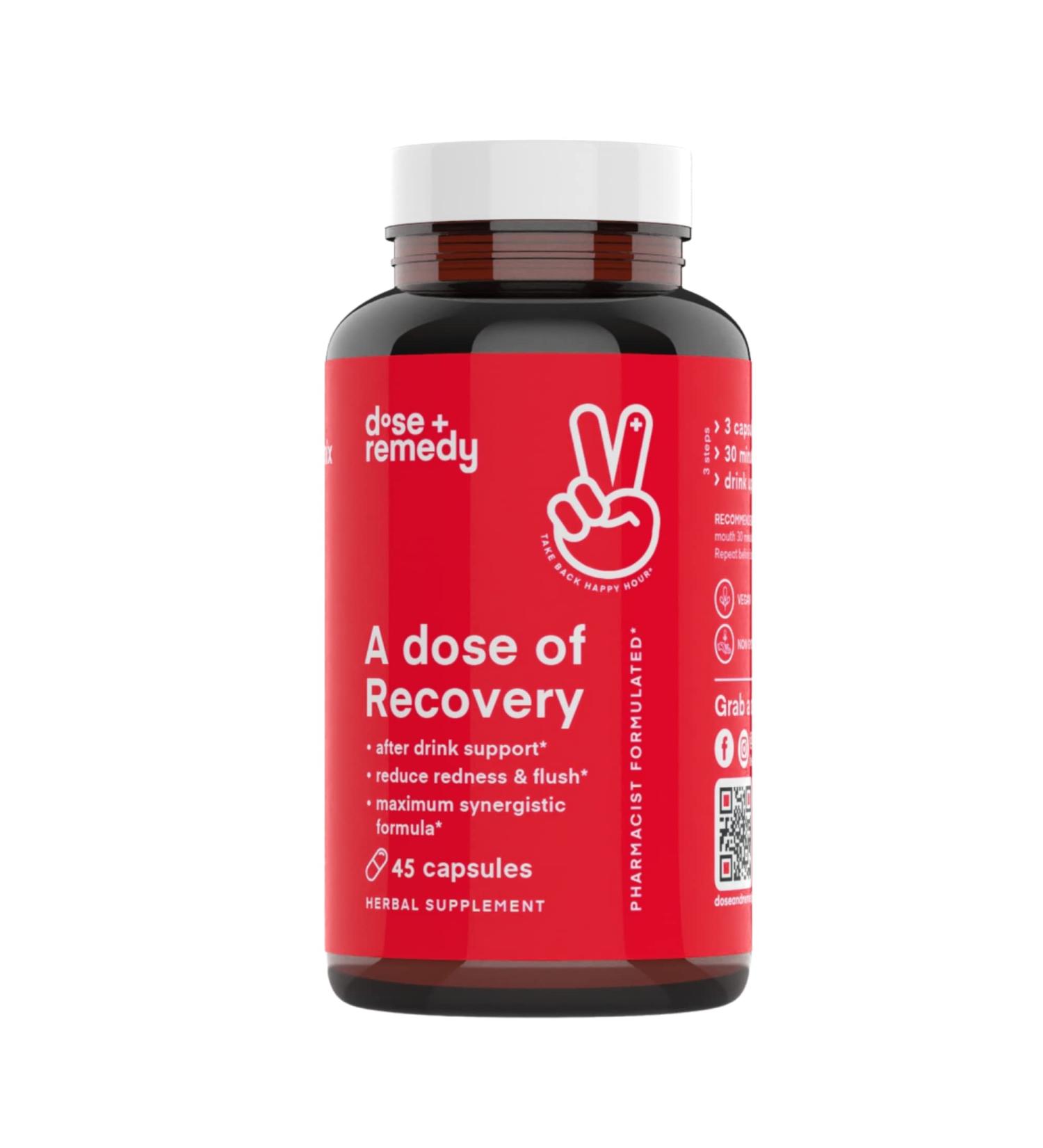 Dose of Recovery Liver Detox & Hydration Support with DHM, Quercetin, Vitamin B & More - 45 Pills - Buy Online on GoSupps.com