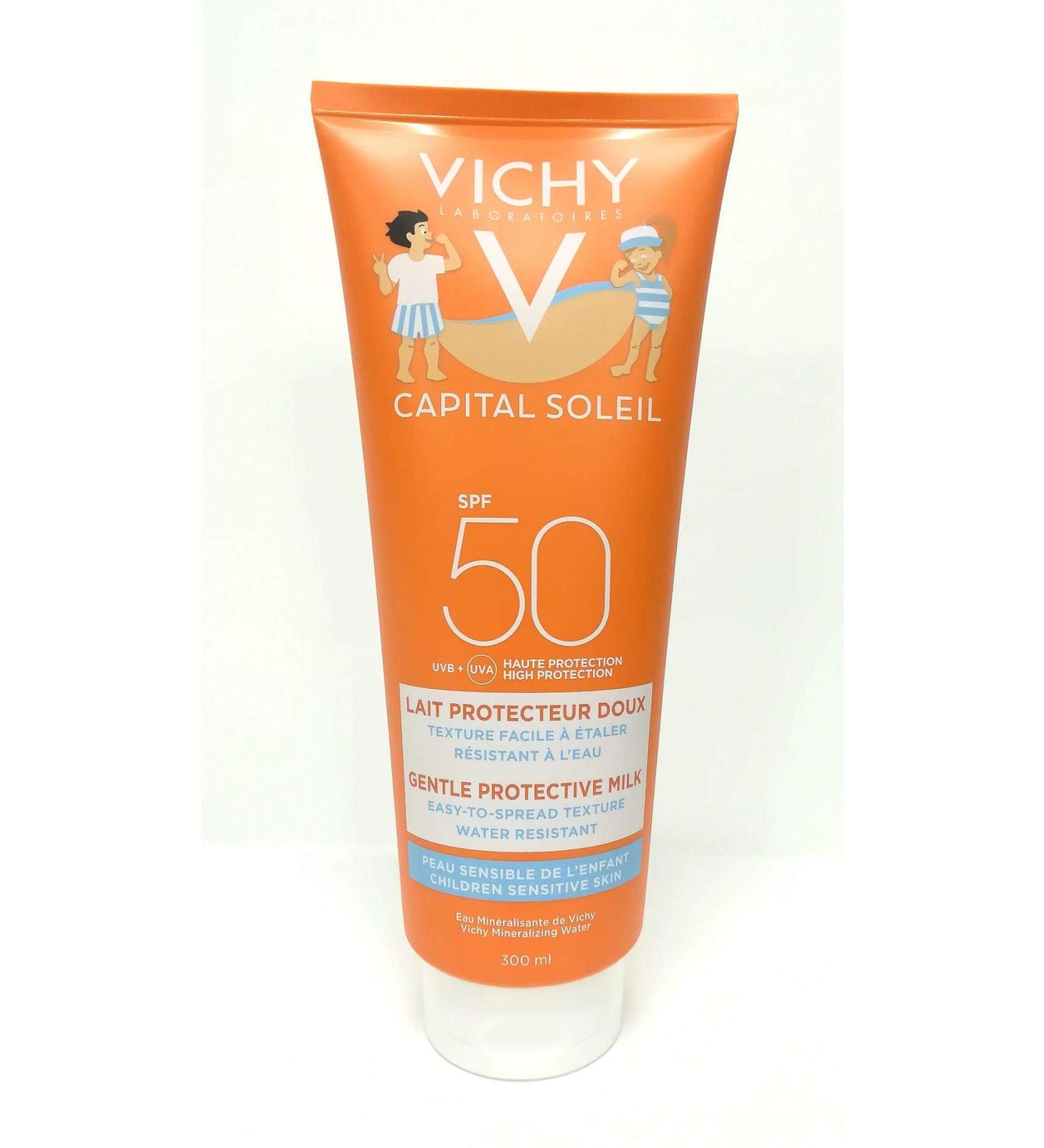 VICHY Capital Soleil Kids SPF 50 Milk - 300ml | Buy Online | Fast International Shipping - Buy Online on GoSupps.com