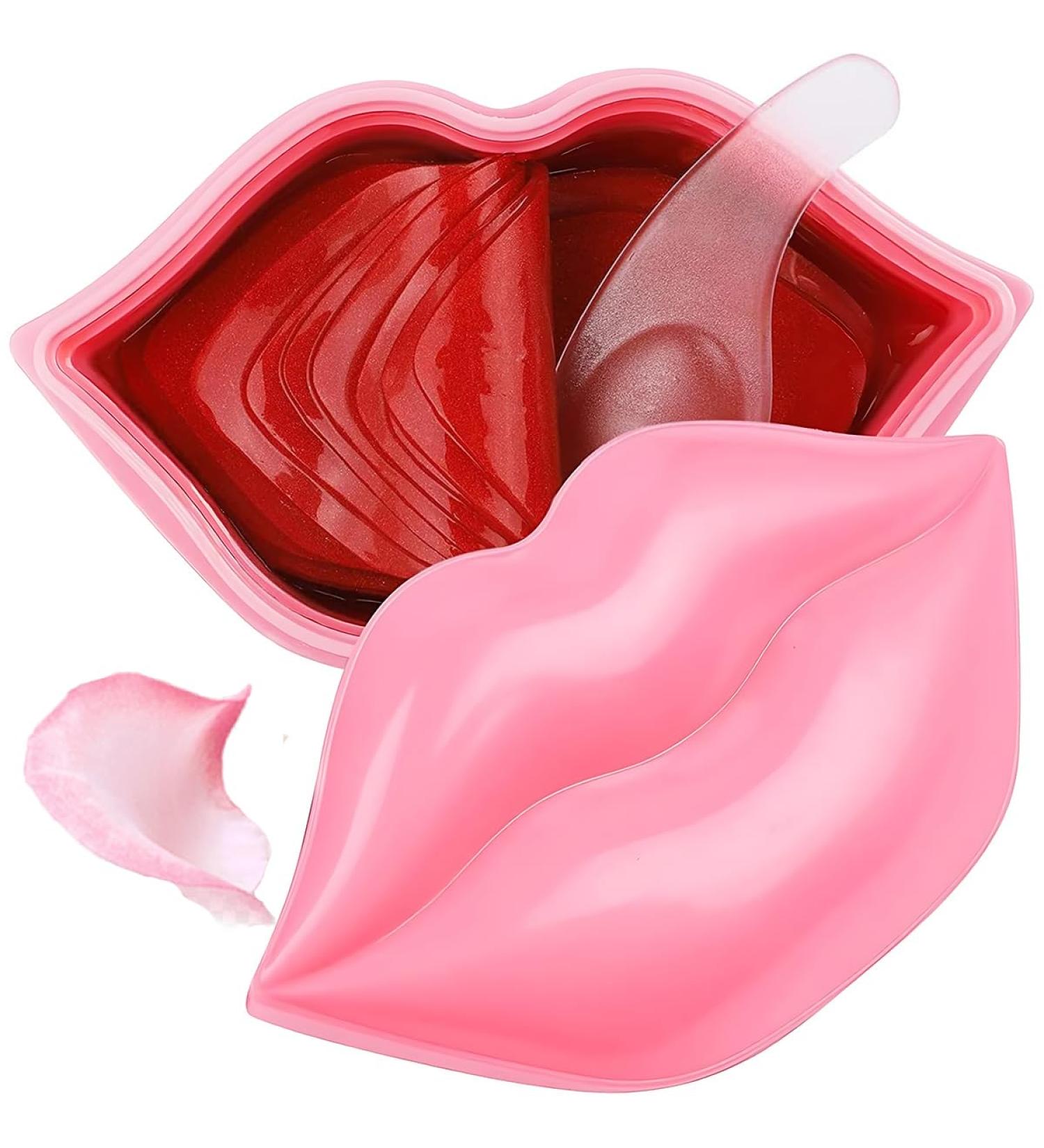 20PCS Collagen Lip Masks Lip Care Lip Pads Great for Moisturizing Nourishing & Firms Lip Lip Sleeping Mask for Plumping Your Lips. (YUEHAO Lip Mask Red) (YUEHAO lip mask pink 125) - Buy Online on GoSupps.com