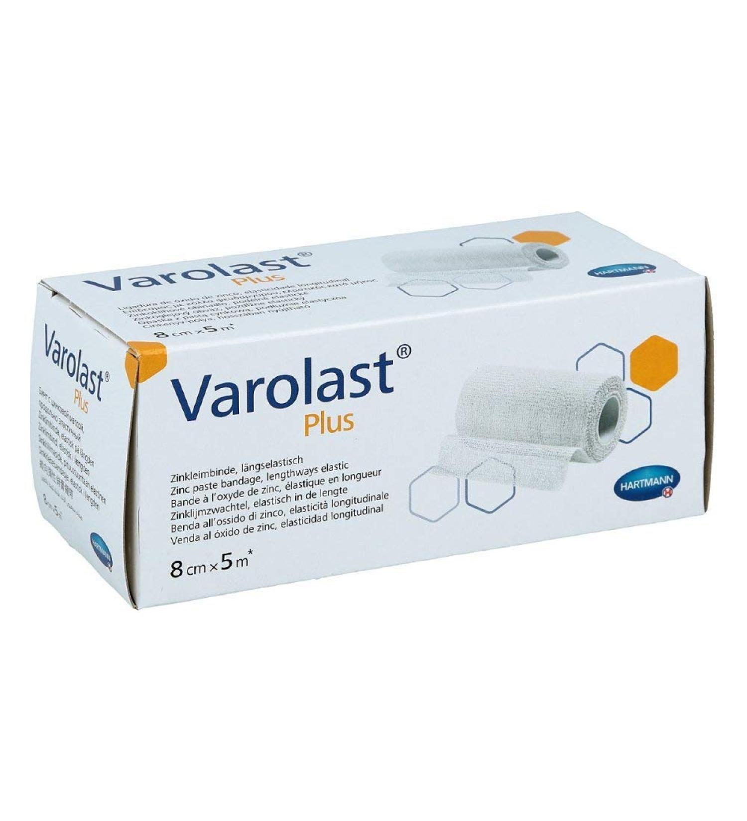 Hartmann 9315827 Varolast Plus zinc paste dressing 8 cm x 5 m