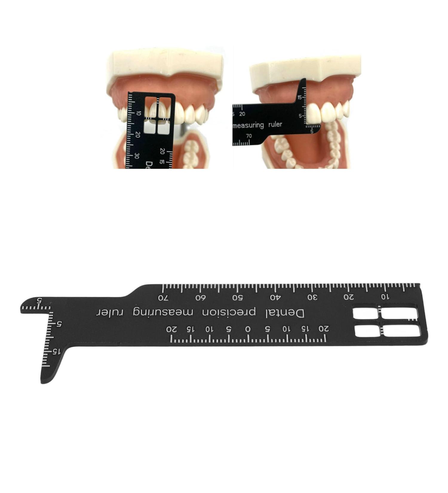 Dental Measuring Block | Metal Tooth Span Ruler | Double-Sided Dental Tool for Accurate Measurements | International Shipping Available - Buy Online on GoSupps.com