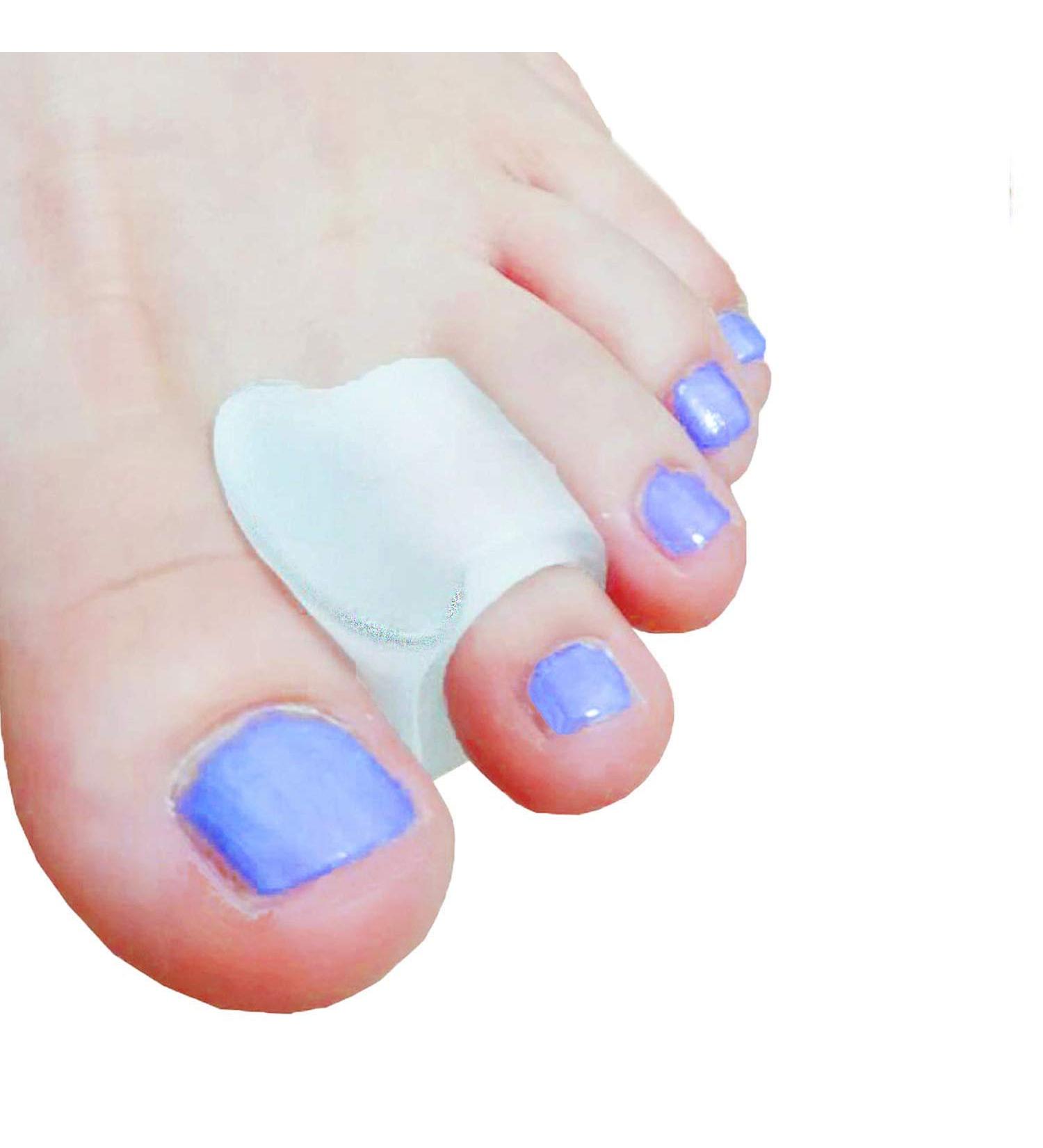 Mcvcoyh 8 Pack Toe Spacers and Separators Gel Hallux Valgus Big Toe Bunion Corrector Silicone Toe Separators for Overlapping Toe Bunion Correct and Pain Relief Gel Toe Spacer Ring - Buy Online on GoSupps.com