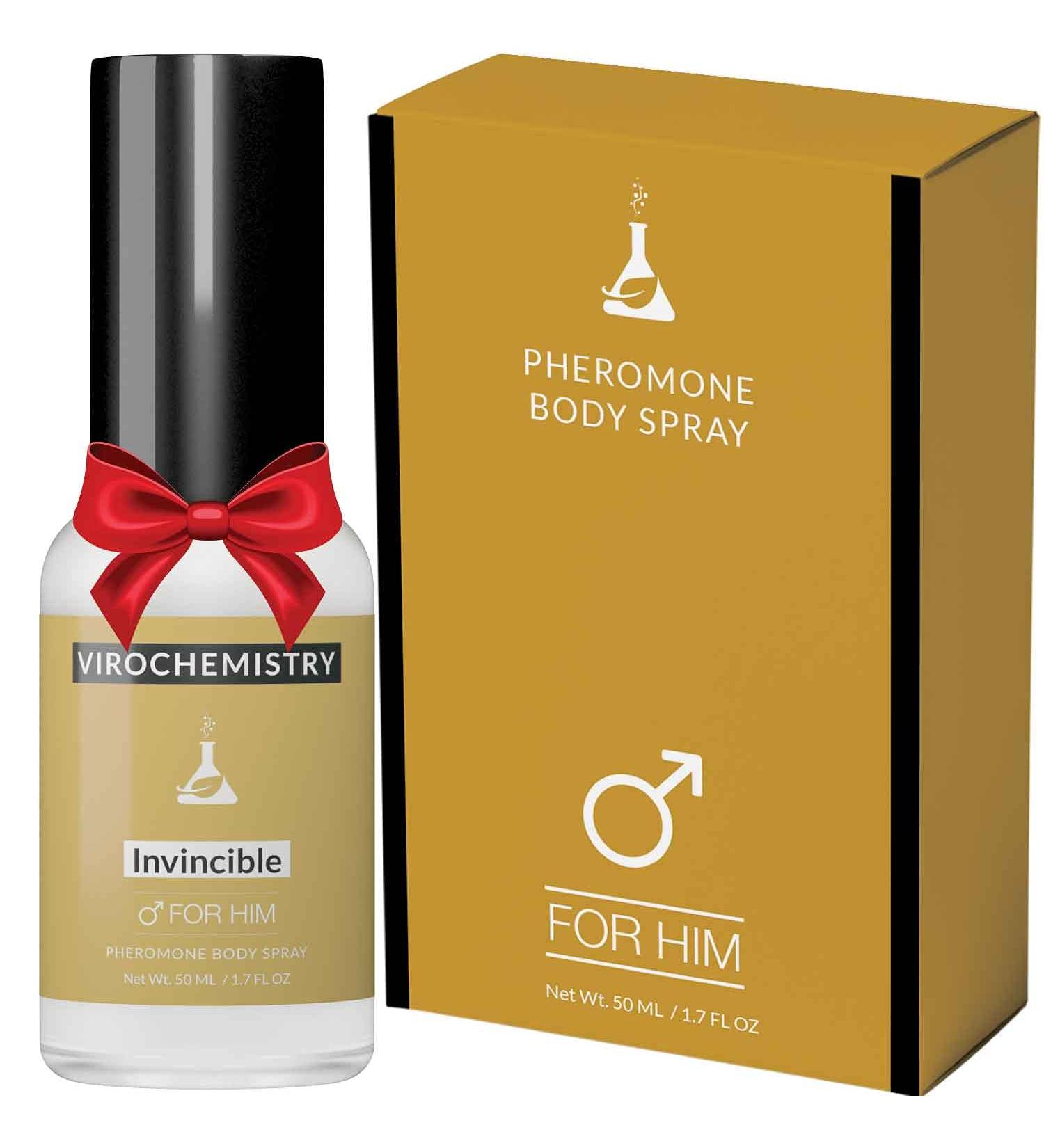Pheromones to Attract Women for Men (Invincible) Body Spray - Bold Extra Strength Human Pheromones Fragrance Body Spray - 50ml (Human Grade Pheromones to Attract Women) - Buy Online on GoSupps.com