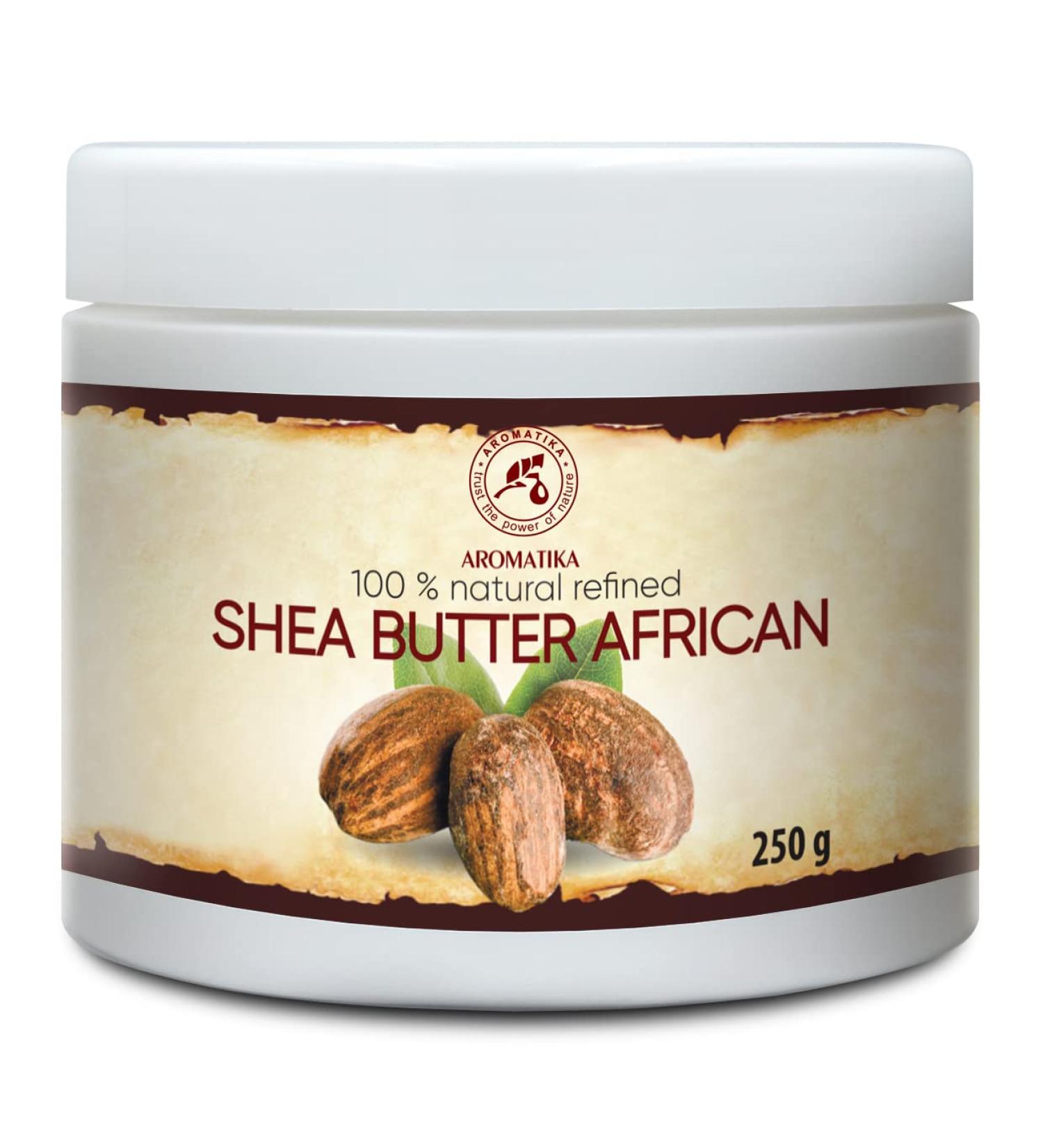 250g Refined Shea Butter - Butyrospermum Parkii - Rich Body Butter for Dry Skin & Hair Treatment - Emollient Skincare Nail & Hand Care | International Shipping - Buy Online on GoSupps.com