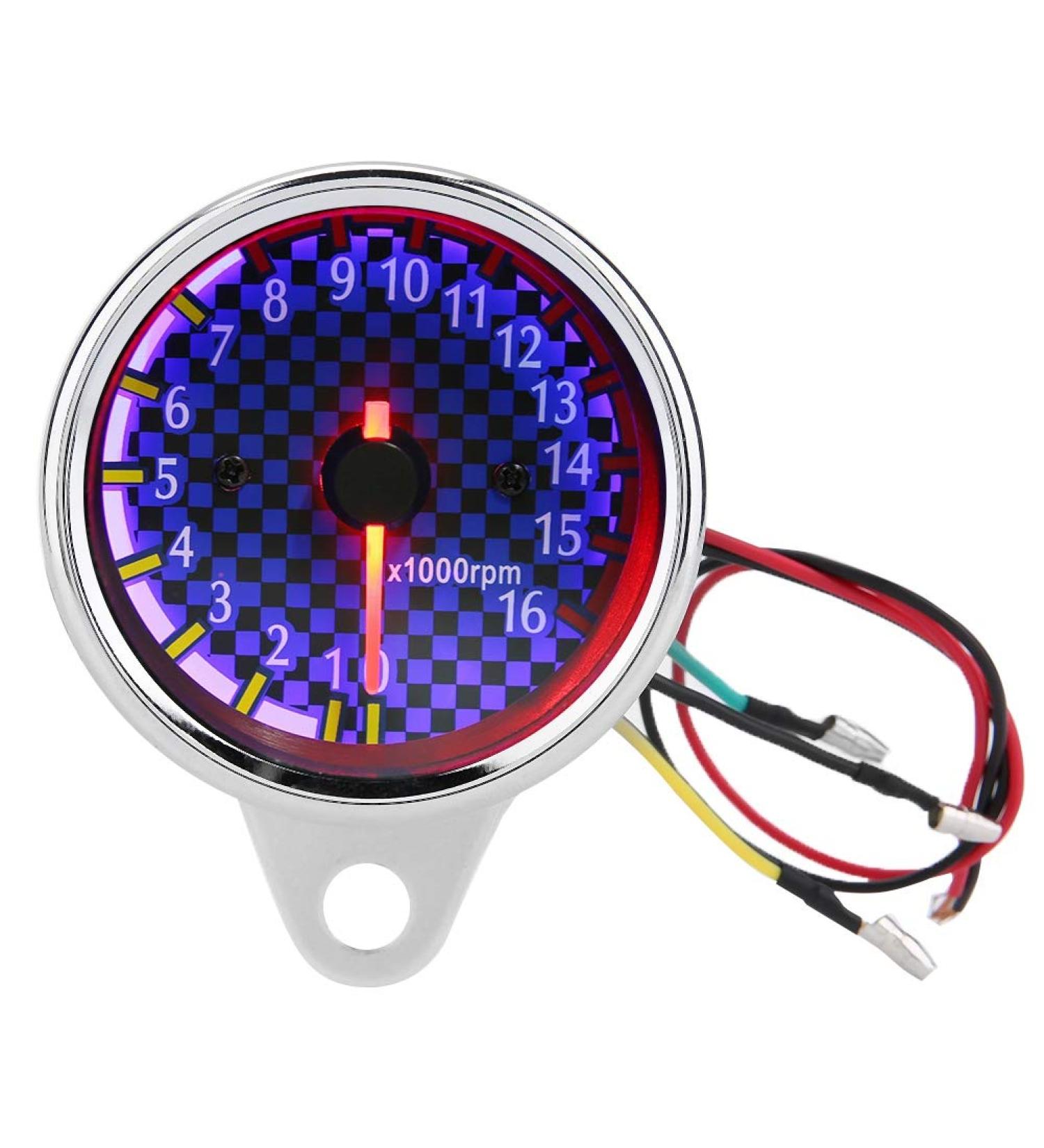 Buy Electronic Tachometer - DC 12V Universal Motorcycle LED Display Gauge | 16000 RPM Precision Performance - Buy Online on GoSupps.com